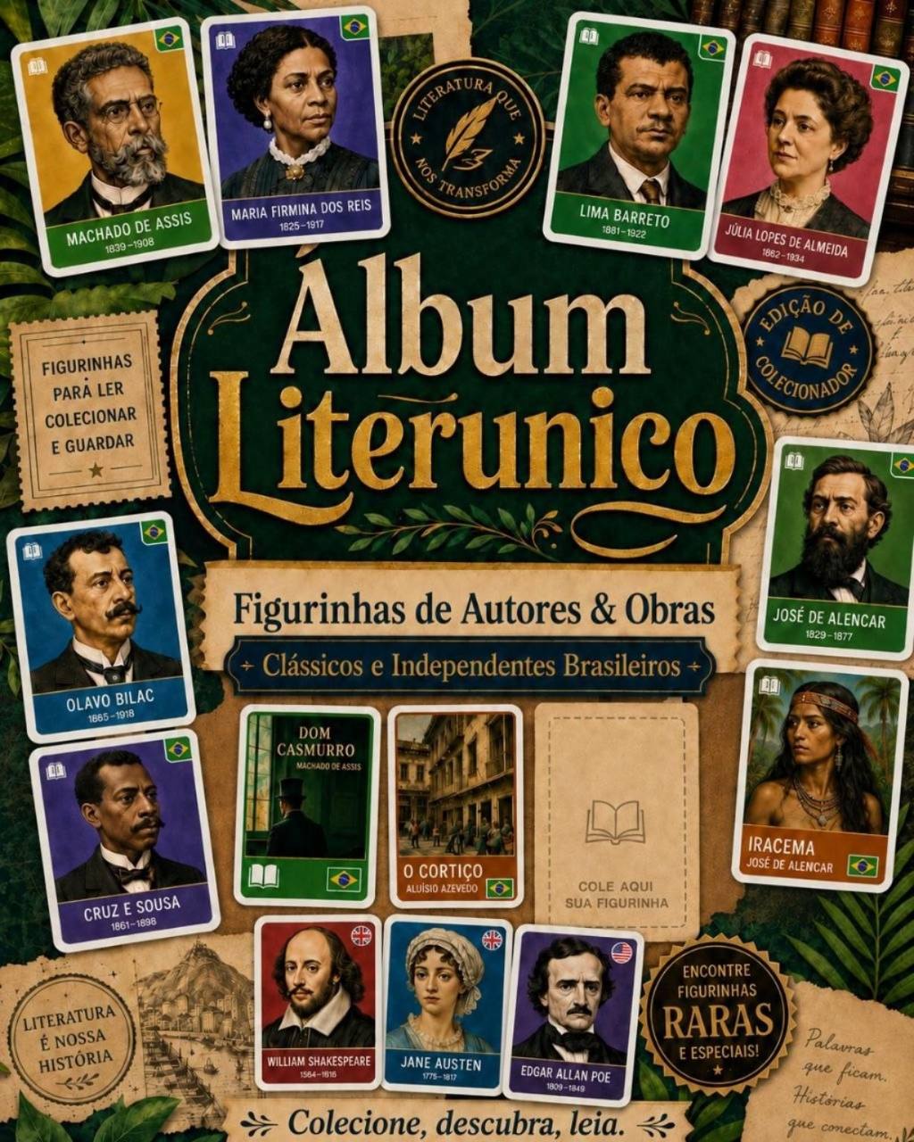 Álbum Literúnico de Figurinhas