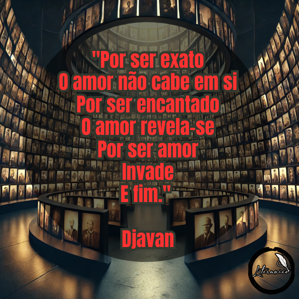 #Bom dia!

Palavra do dia:
#𝕄𝔼𝕄Óℝ𝕀𝔸

Frase do dia:
"Por ser exato, o amor não cabe em si.
Por ser encantado, o amor revela-se.
Por ser amor, invade.
E fim."
— Djavan

Datas comemorativas de hoje, 27 de janeiro de 2025:

Dia Internacional em Memória das Vítimas do Holocausto — Uma data para lembrar e honrar as vítimas do Holocausto, promovendo a educação e a conscientização sobre esse período histórico.

Aniversariantes:

Wolfgang Amadeus Mozart (1756) — Compositor austríaco, considerado um dos maiores gênios da música clássica.

Lewis Carroll (1832) — Escritor britânico, autor de "Alice no País das Maravilhas".

Djavan (1949) — Cantor e compositor brasileiro, conhecido por suas letras poéticas e melodias envolventes.