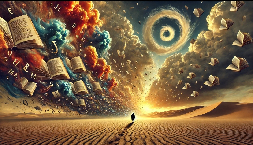 *Hiatos*

Ao calar do poeta,
uma coisa é certa e inefável:

Um deserto sem escrita
e de palavras rarefeitas?

Nada é mais instável!

Cada grão é sentimento intempesto
prestes a sangrar poesia...

Entre prantos, gargalhadas
e eventuais trovoadas,

é monção de emotiva teimosia!

Com dura leveza
e livre correnteza

até o fim do mundo mundano
ou o próximo cristalizar,

tomem cuidado com o sertão-poeta:

Ele está a uma lágrima de distância
para (re)virar mar!

Alberto Busquets.

#Desafio 030