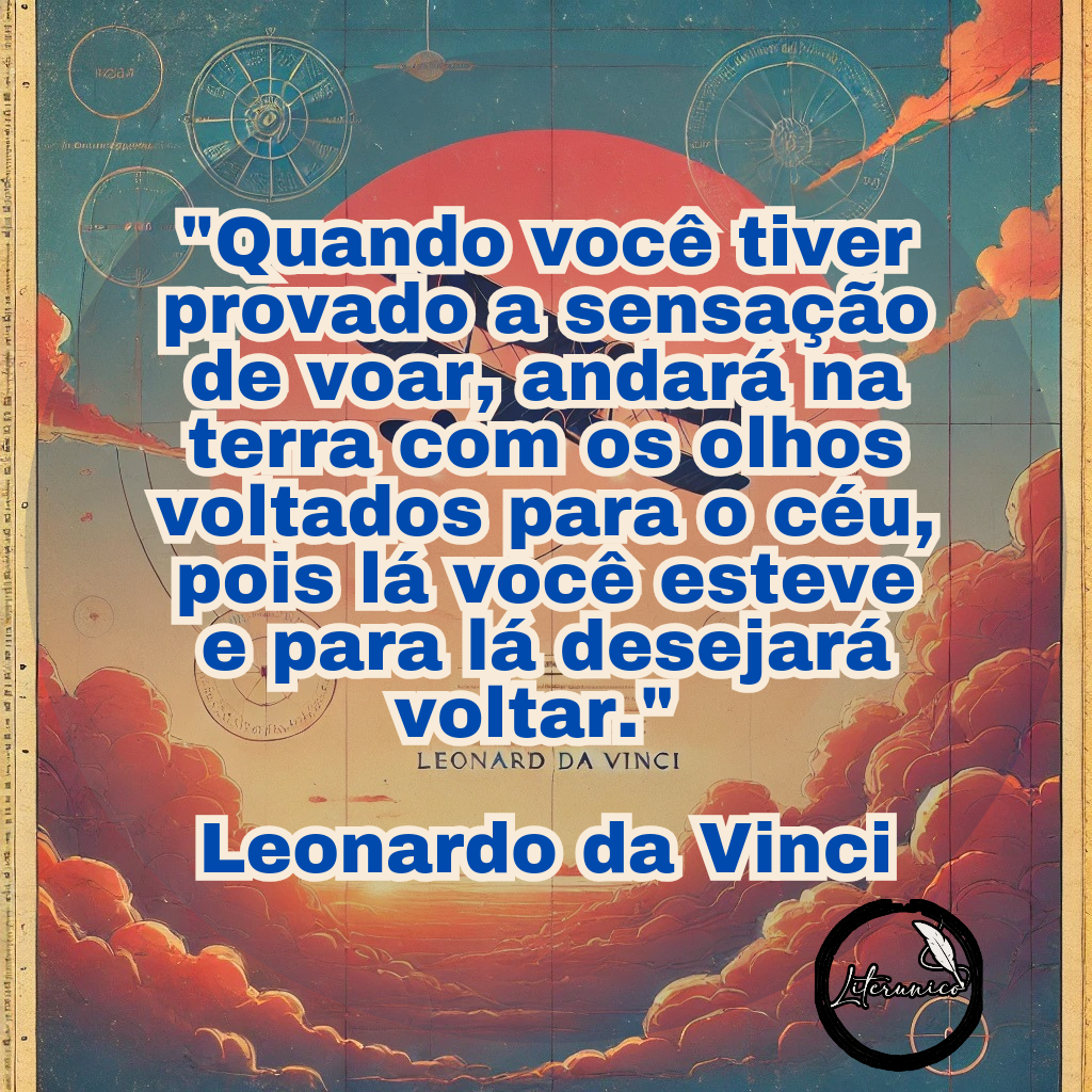 #Bom dia! Hoje é sábado, 7 de dezembro de 2024.

Palavra do dia:

#𝔸𝕧𝕚𝕒çã𝕠

Datas comemorativas:

Dia Internacional da Aviação Civil

Dia Nacional da Assistência Social

Dia Nacional da Silvicultura

Dia do Médico Cirurgião Plástico

Frase do dia:

"Quando você tiver provado a sensação de voar, andará na terra com os olhos voltados para o céu, pois lá você esteve e para lá desejará voltar." — Leonardo da Vinci