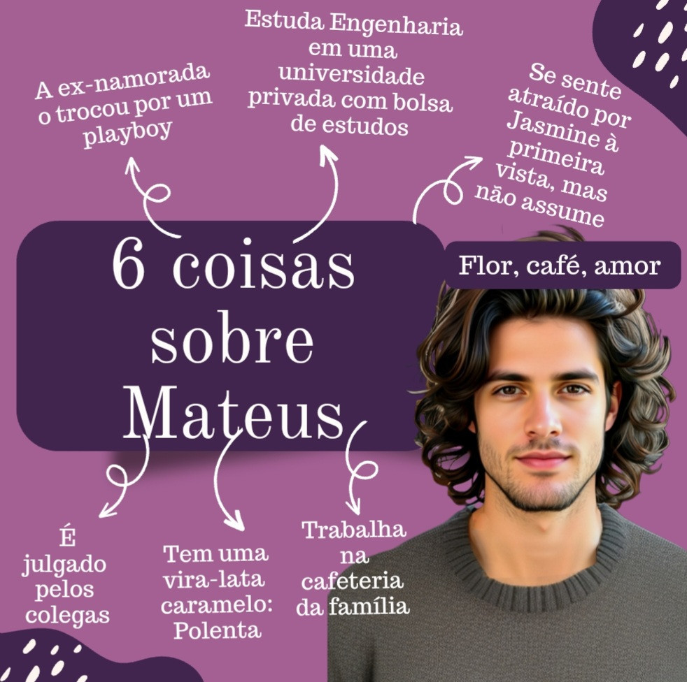 Flor, café, amor: a história de Jasmine & Mateus está em versão e-book na Amazon (incluído no Kindle Unlimited) e em versão física aqui e na Uiclap.