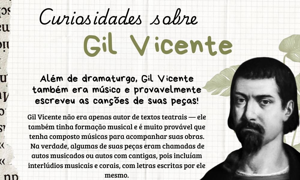 Fiquem ligados no perfil @classicos!
Hoje vamos disponibilizar as obras de Gil Vicente para leitura gratuita!
Teatro, poesia, crítica e humor em peças que marcaram a literatura portuguesa — tudo acessível com apenas um clique.
Auto da Barca do Inferno, Farsa de Inês Pereira, O Velho da Horta e muito mais!
Basta assinar o conteúdo do perfil  @classicos para mergulhar nesse clássico atemporal.
#Clássicos
#DomínioPúblico
#GilVicente
#LeituraGratuita