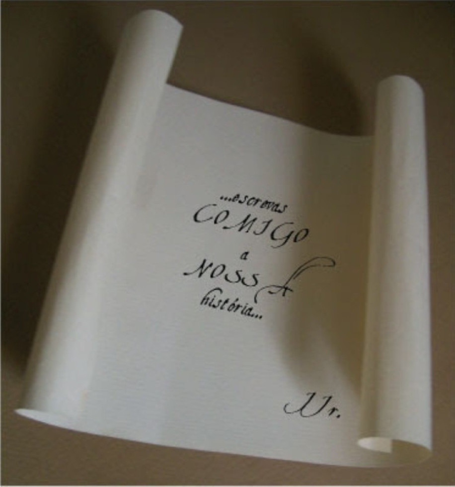 Cartas. 

"...ESCREVAS
comigo
a
NOSSA
história..."

JJr.