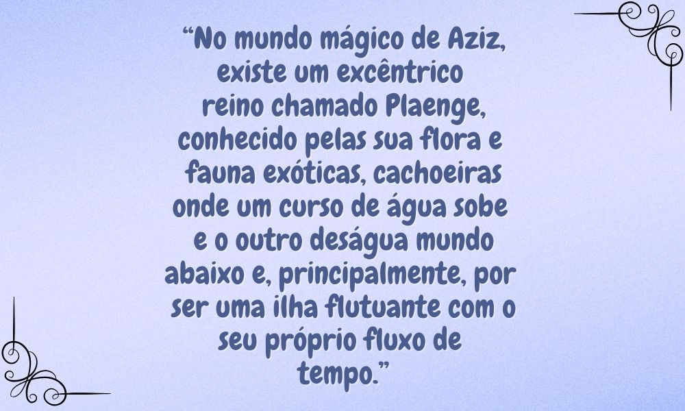 Ficou curioso com o trecho selecionado? 

Compre o seu exemplar aqui  👇

Gêmeas da Ilusão e Névoa - Contos de Aziz - https://www.literunico.com.br/shop/product/187/gemeas-da-ilusao-e-nevoa-contos-de-aziz