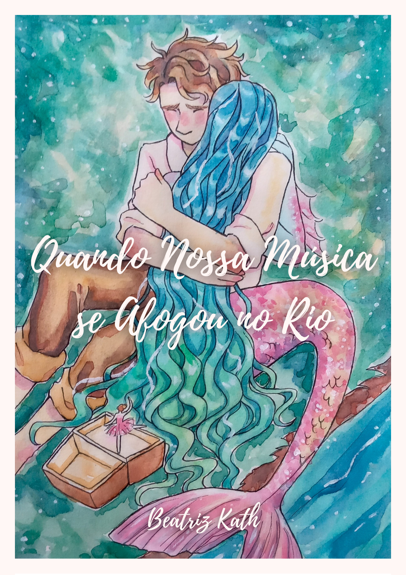 [CONTO GRATUITO]
✨ Quando Nossa Música se Afogou no Rio ✨

Um humano e uma sereia se apaixonam durante o verão e passam a se encontrar à beira de um rio. Porém, em uma tarde, o humano se depara com a sereia esperando por ele enquanto observa de forma melancólica a caixinha de música que ele lhe deu de presente em seu último encontro. Ele se aproxima com um mau pressentimento sobre a conversa que o espera.

❝— Você está correndo atrás da felicidade — disse ela —, e eu também. Mas se continuássemos seguindo pelo mesmo caminho, só um de nós a encontraria.❞

"Quando Nossa Música se Afogou no Rio" é um conto de fantasia e drama, originalmente escrito para a edição de 2024 do Concurso Literário Aline Alencar — que trouxe como tema "o som do amor".