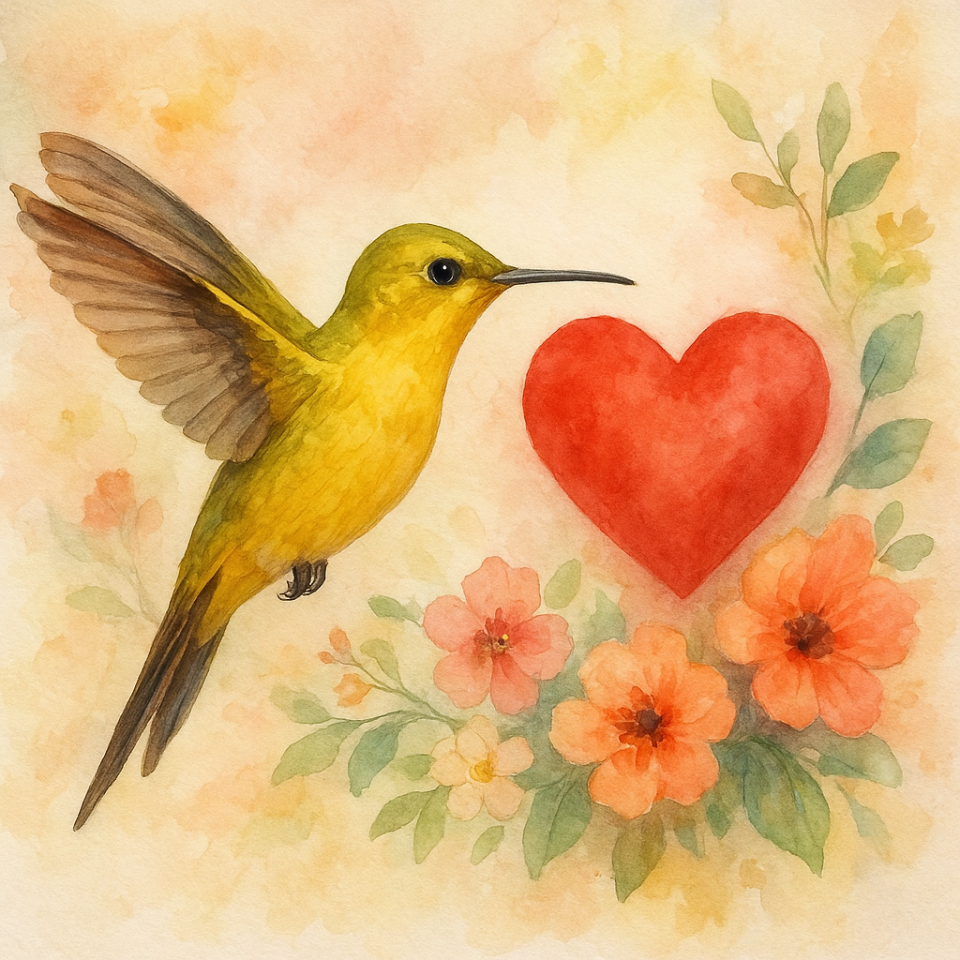 ~*~

rosy cheeks
red lips
blonde like the sun
who shines on the stage
I love you girl
my singing hummingbird
an immense affection
sparkle in your eyes
to the sound of songs
in the lines
scores of my heart.

*

bochechas rosadas
lábios vermelhos
loura feito o sol
que brilha no palco
eu te amo menina
minha colibri cantante
um carinho imenso
brilho nos olhos
ao som de canções 
nas linhas
partituras do meu coração. 

~*~
JJr