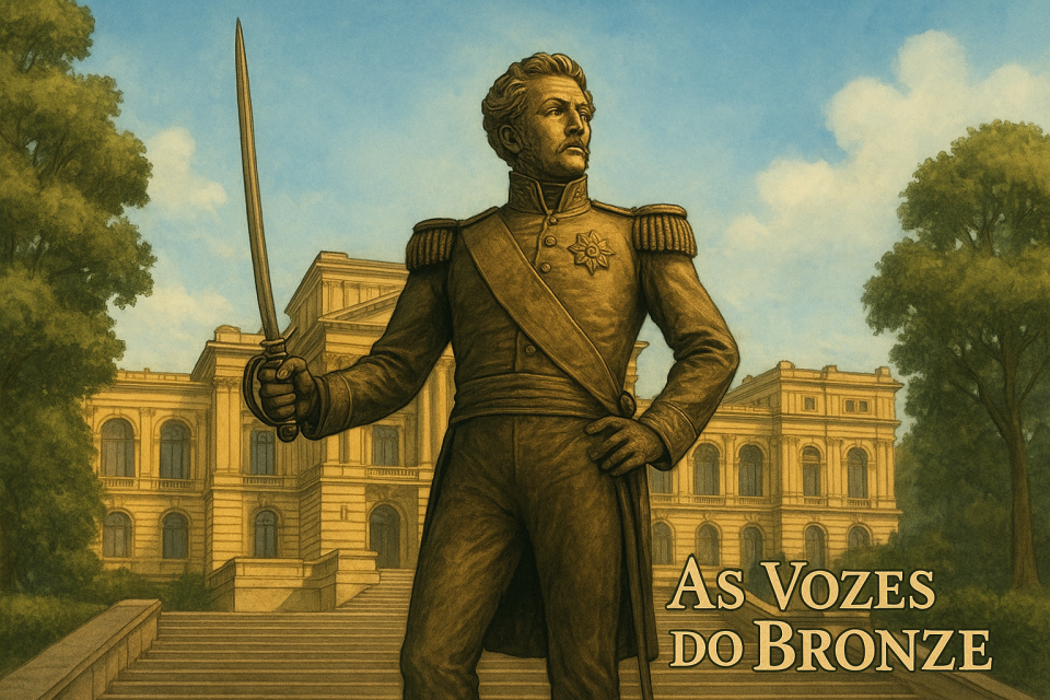 Nesta crônica, realidade e imaginação se entrelaçam no cenário histórico do Parque do Ipiranga, no Brasil. Entre sombras de estátuas e rajadas de vento, o bronze ganha voz para questionar o presente, lembrando que a independência não é apenas um feito do passado, mas uma construção cotidiana. Um diálogo poético e inquietante com a História, que revela como o silêncio das esculturas ainda guarda ecos que insistem em ser ouvidos.

As Vozes do Bronze
A manhã soprava uma brisa de saudosismo quando decidi caminhar pelo Parque do Ipiranga. De repente, ouvi alguém me chamar. Olhei para um lado, depois para o outro… nada. Apenas silêncio e o farfalhar das árvores.
— Ei, estou falando com você! — a voz insistiu.
Engoli em seco. Para não parecer maluca, calei-me e apenas pensei: quem será?
A resposta veio de pronto:
— Sou eu, aqui na escadaria!
Levantei os olhos. Lá estava ele: Dom Pedro I, em sua estátua monumental diante do Museu do Ipiranga. Sua presença era imponente, como se pudesse realmente descer os degraus e caminhar entre os mortais. Convencida de que talvez tivesse exagerado nos drinks da noite anterior, comecei a me afastar discretamente, torcendo para que ninguém aparecesse e me flagrasse naquela cena patética.
Mas antes que eu desse o primeiro passo, uma rajada de vento arrancou meu chapéu. Corri atrás dele, que rodopiou pelo ar e foi pousar… exatamente aos pés do Imperador.
Foi então que ouvi, claramente:
— Então está tentando me ignorar?
Fiquei paralisada, arrepiada dos pés à cabeça. Algo dentro de mim ecoou forte — afinal, não é todo dia que se tem a chance de conversar com uma celebridade de bronze. Respirei fundo e resolvi entrar no jogo daquele improvável diálogo.
— Ok… está tudo bem com você?
— O que você acha? — respondeu Dom Pedro, com ironia.
— Bem… vejo que está reluzente. Imponente, centralizado no alto da escadaria, espada em riste… uma cena e tanto.
— Pois saiba que, por pouco, não deixo de ser estátua — replicou ele, num tom grave. — Minha vontade é descer estas escadarias e chamar todos os que estão ali no monumento. Talvez assim percebam que não são apenas figuras de bronze enfeitando o jardim.
Eu me virei, olhei para o Altar da Pátria. O ar pareceu vibrar. Ouvi o relinchar dos cavalos, os cascos ressoando contra o nada. Um a um, os personagens ganharam voz.
Os soldados da independência bradaram:
— Lutamos com sangue e suor por um país livre. E hoje? O que vemos é a dignidade acorrentada à ganância!
As figuras femininas ergueram seu grito uníssono:
— Somos o símbolo de uma pátria justa e soberana. Mas olhem ao redor: a corrupção corrói, a desigualdade cresce, e nossos filhos são esquecidos!
Até os cavaleiros se manifestaram:
— Marchamos para abrir caminhos de futuro. Mas o presente anda em círculos, preso a velhas mazelas.
Então, a Liberdade ergueu-se na biga e falou do alto do monumento. O vento carregou suas palavras:
— Vocês celebram, mas ainda há correntes invisíveis que ameaçam a esperança de todos.
Dom Pedro suspirou fundo e murmurou, como quem fala consigo mesmo:
— Às vezes me arrependo de ter dito aquele “Fico”. Será que valeu a pena permanecer para ver o Brasil devastar suas florestas, dizimar seus povos indígenas e poluir suas águas? Olhem para isso… cadê o Rio Ipiranga? Transformaram-no num riacho sufocado pelo concreto.
O chão pareceu tremer. As sombras das estátuas se alongaram, ameaçando se desprender do granito. A espada do Imperador brilhou como fogo quando ele a ergueu ainda mais alto.
Olhando para o parque, sua voz ecoou:
— Estamos irados! Vocês esqueceram que a independência não é apenas um grito no passado, mas uma conquista diária. Não adianta erguer esculturas se o povo continua cego pela ignorância e sem voz diante do poder!
O vento soprou mais forte, fazendo tremer a bandeira nacional ao longe. Eu estava ali, muda, sem saber se fugia ou se aplaudia. Afinal, não é todo dia que a História nos cobra sob a claridade impiedosa do sol.
Saí apressada. Talvez ninguém acreditasse em mim. Talvez nem eu mesma devesse acreditar. Mas uma certeza ficou: a História ainda fala — e grita — quando precisa.
E ao longe, irônico e solene, ecoava o som de uma banda militar, anunciando mais um 7 de Setembro.

Instagram:@rschumaher