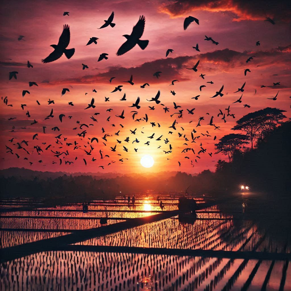 #desafio 365 dias

Dia 04 - Poema

Nada a dizer.
Nestes dias, nada me comove.
Nada me propõe um verbo e, sequer, reconheço-me poeta.
Talvez nem seja.
Talvez seja apenas o engano alheio
Que se torna o aplauso desejado por meu ego.
Mas nestes dias, desprezo-o.
Recolho-me a um canto, sem camisa,
Lendo poemas sempre lidos, sempre ecos.
Neles, me encontro muda.

Sequer uma despedida se anuncia…
Sequer um beijo na testa, inocente convite.

Nada interrompe meu silêncio.
Permito-me sentir a morte,
Tão bela quanto mil aves negras
Que levantam voo
Em um quase desespero.

É fim de tarde.

Sylvvia Rubraurora