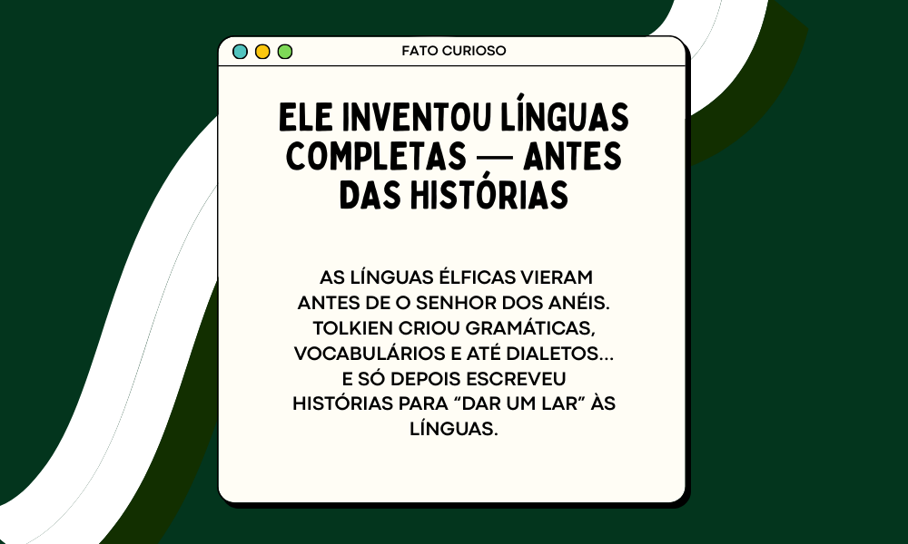 "✨ Hoje é dia de mergulhar no universo de Tolkien! ✨
Se você ama a Terra-média, elfos, hobbits e histórias que parecem respirar sozinhas, o post de hoje é para você.
Vem descobrir um pouquinho mais sobre o criador de um dos mundos mais amados da literatura — é só deslizar para o lado. 🧙‍♂️📚✨

#Tolkien #TerraMedia #SenhordosAneis #OHobbit #LiteraturaFantástica #Literunico #AutorDoDia"