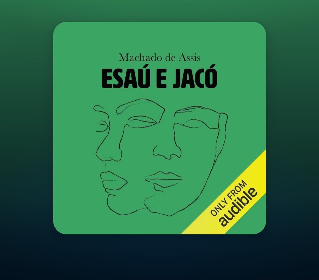 O terceiro livro finalizado do ano foi em audiobook. Comecei ano passado. Esaú e Jacó é um livro denso, como todos do Machado de Assis. Mas é diferente dos que já li: mais lírico, mais metafórico. Conta a história dos gêmeos Pedro e Paulo, marcada por uma rivalidade infinita - desde a divergência política até o amor por uma mesma mulher. Menos focado na personalidade dos protagonistas do que no que eles representam, a obra retrata as tensões políticas desde o império e ainda é atual. Forças conservadoras e revolucionárias seguem em guerra e, ainda assim, há pouco espaço para o povo. Os jovens irmãos representam as classes altas, o masculino, são opostos que, apesar de tudo, jamais deixam de ocupar um lugar de poder. São a tragédia de Flora, a mulher amada. 
Com a ironia característica do autor, se fazendo notar principalmente nas falas do Conselheiro Aires, Esaú e Jacó merece ser lido. Indico para quem gosta de Machado e de política.