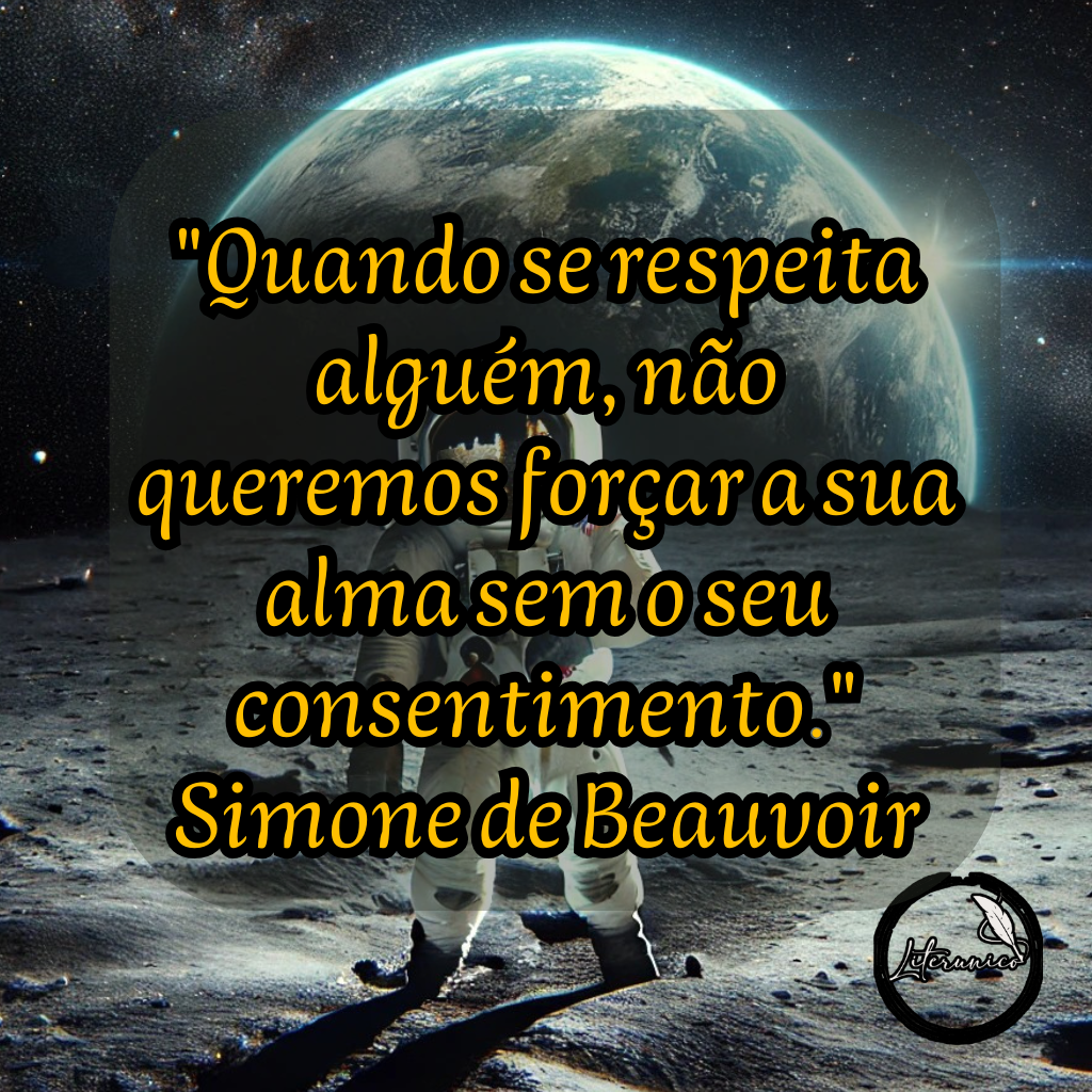 #Bom dia!

Palavra do dia:
#𝔸𝕃𝕄𝔸

Frase do dia:
"Quando se respeita alguém, não queremos forçar a sua alma sem o seu consentimento."
— Simone de Beauvoir

Datas comemorativas de hoje, 9 de janeiro de 2025:

Dia do Astronauta

Aniversariantes:

Simone de Beauvoir (1908)

Richard Nixon (1913)

Lara Fabian (1970)