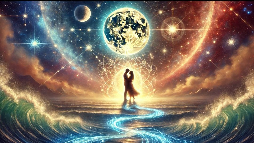 Amo atemporalmente.
Não conto o sentimento 
pela passagem das luas,
ou pelo canto das marés.

Conto pelo encanto.
Encanta-me a lua,
encanta-me o mar,
encanta-me o sol,
encanta-me o céu.

Encontro-me ali:
no canto da eternidade,
da mescla das luzes.

Encontro-nos também.
O encanto do nosso
recanto.

É pleno,
é cósmico.
É nosso.

Constelações
complementares.

Então,
na rota da nossa
rotação,

brilho em constatação:

Seremos eternos pulsares.

Alberto Busquets.

#Desafio 009