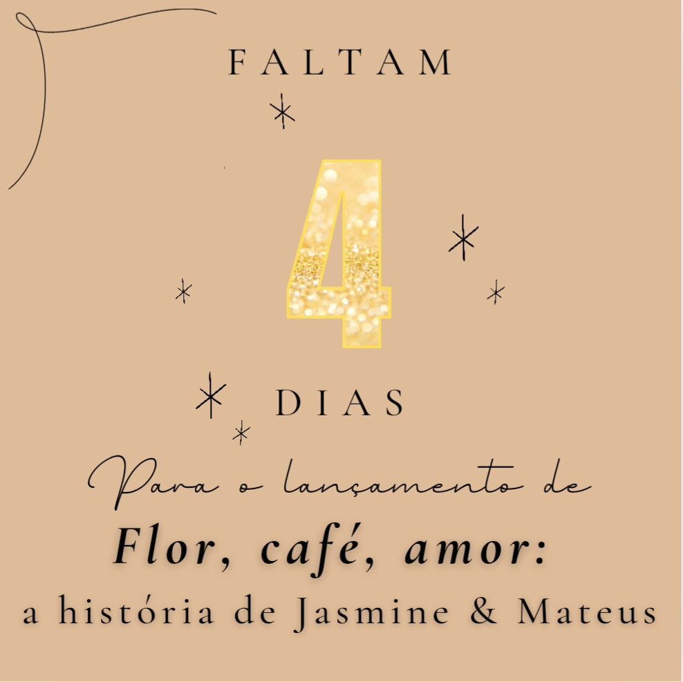 "Flor, café, amor: a história de Jasmine & Mateus" já está em pré-venda na Amazon. 😉