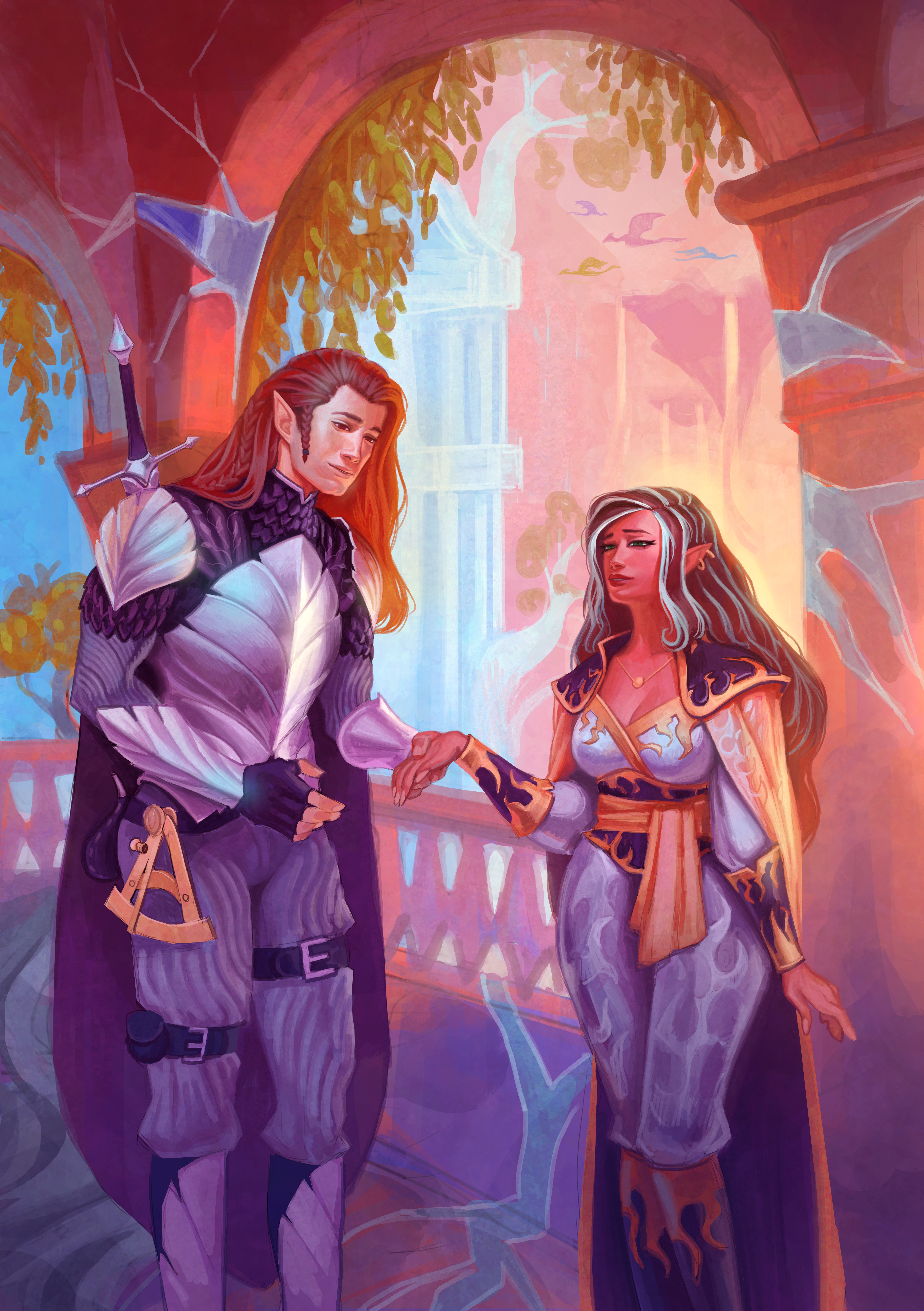 Arte de Chamas Celestes