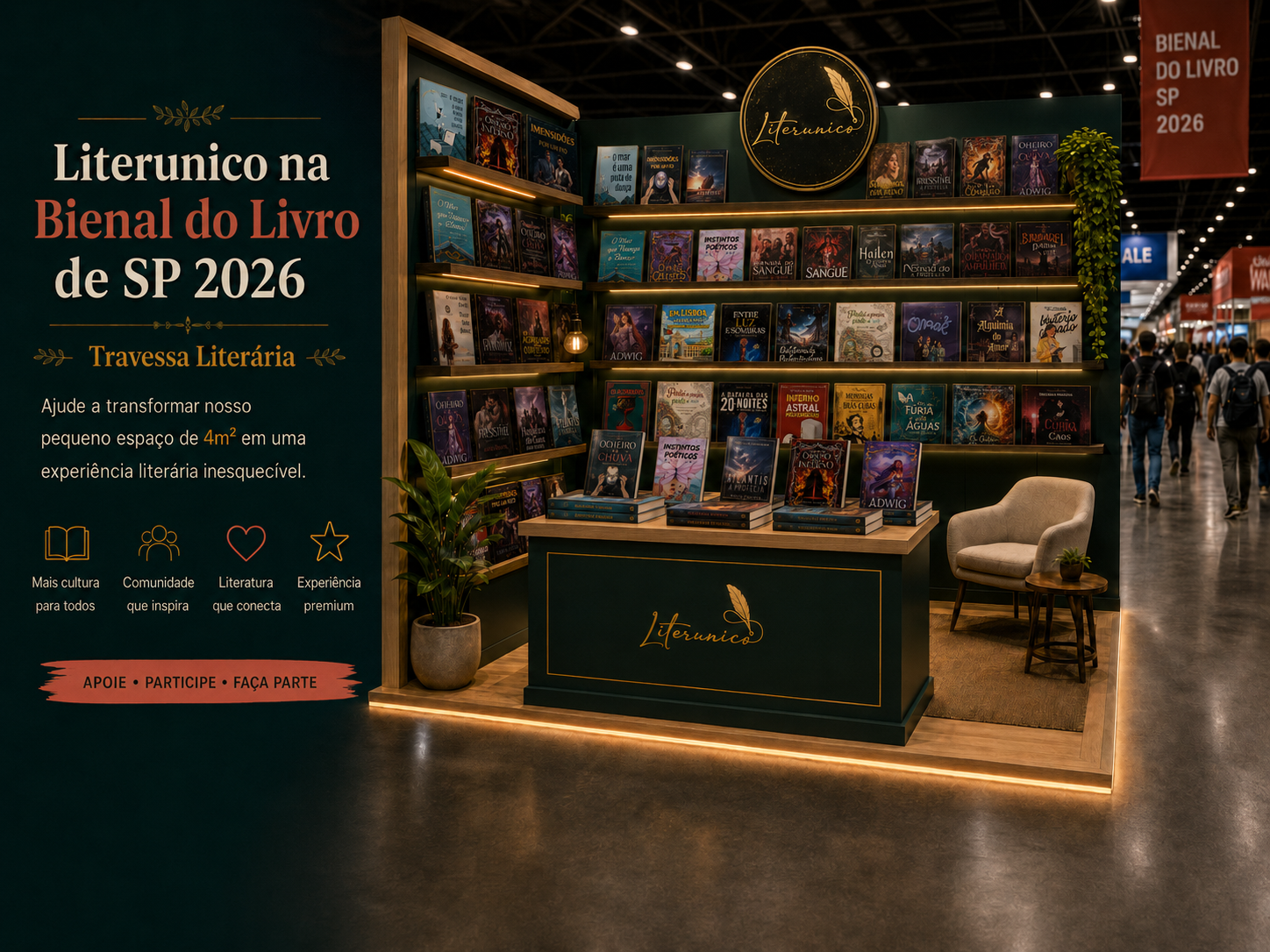 Literunico na Bienal do Livro de SP 2026