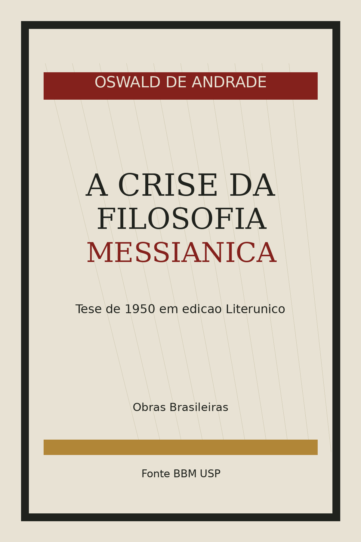 A crise da filosofia messiânica