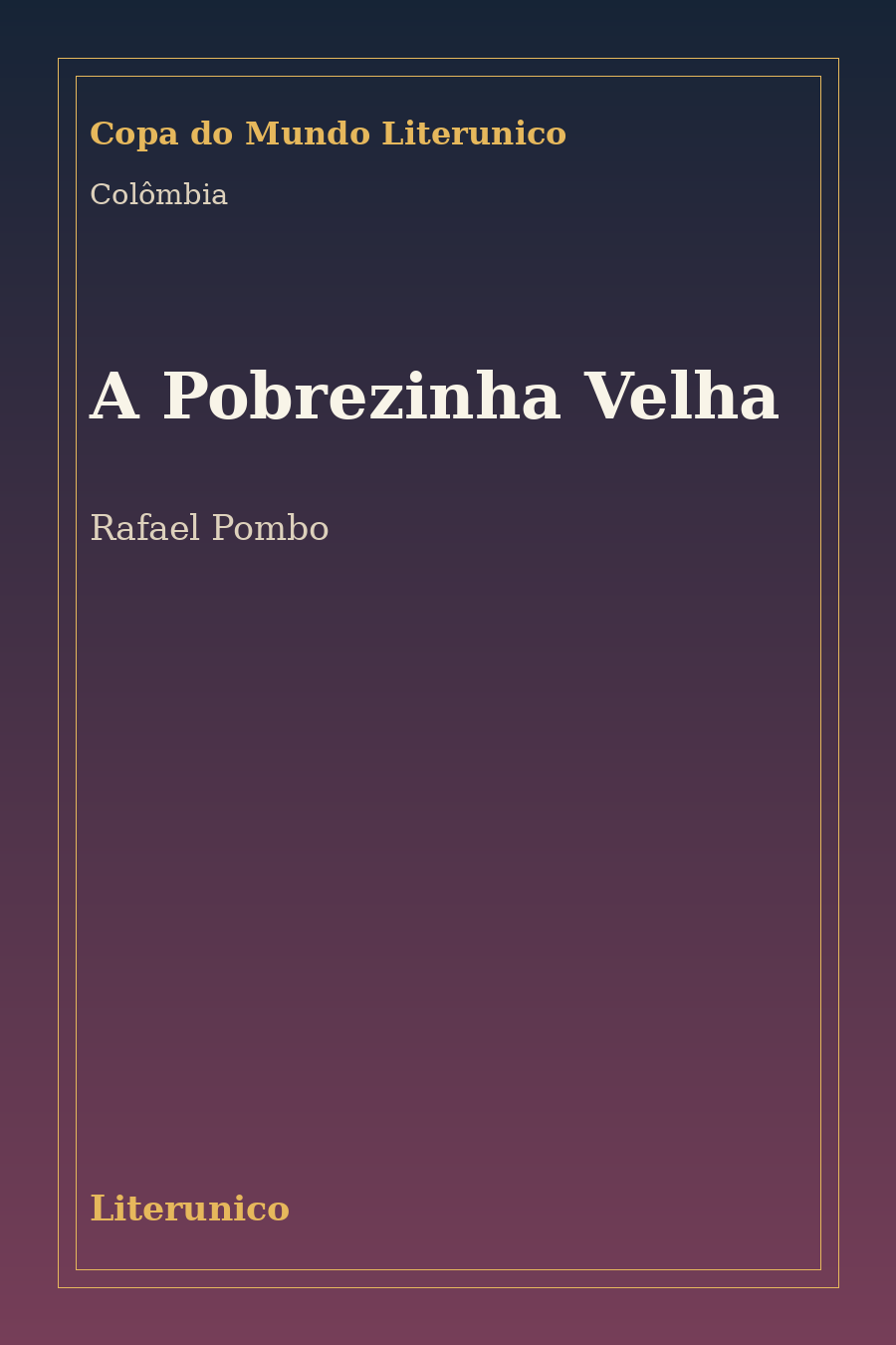 Capa de A Pobrezinha Velha: Tradução Literunico
