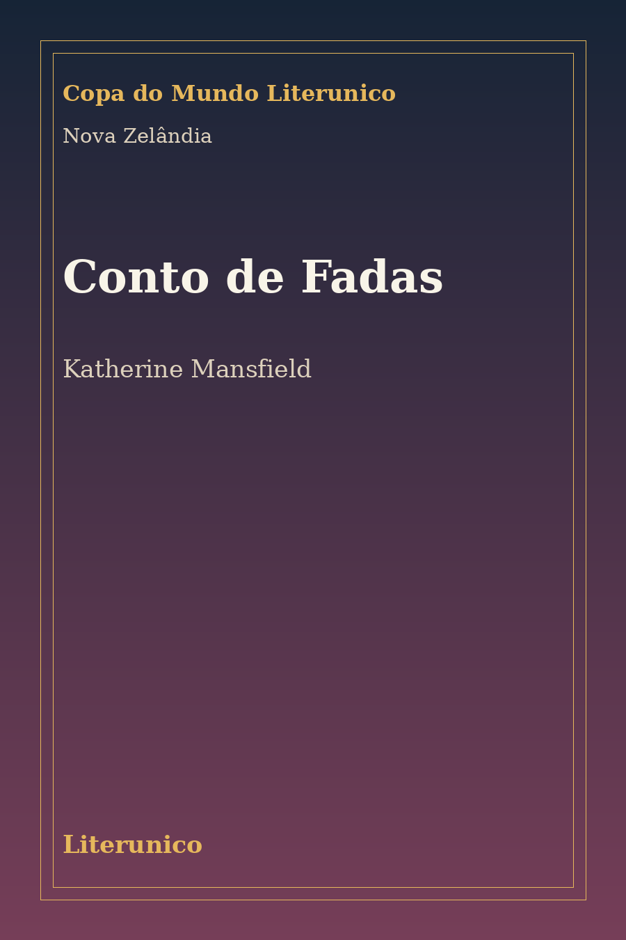 Capa de Conto de Fadas: Tradução Literunico