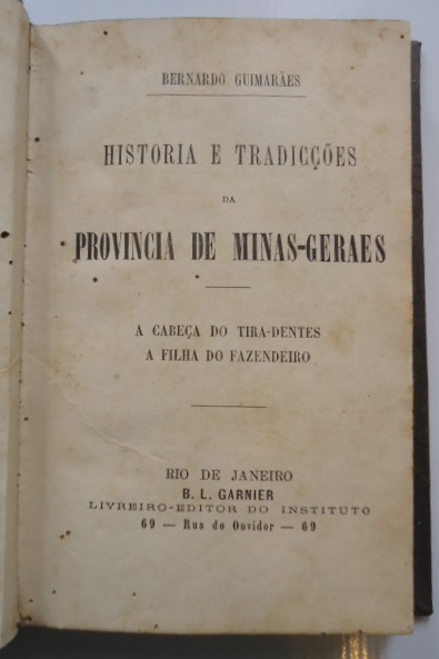 Histórias e Tradições da Província de Minas Gerais