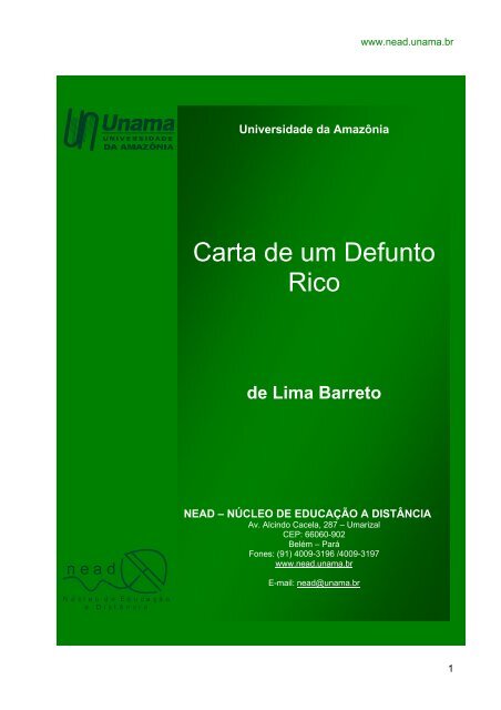 Carta de um Defunto Rico