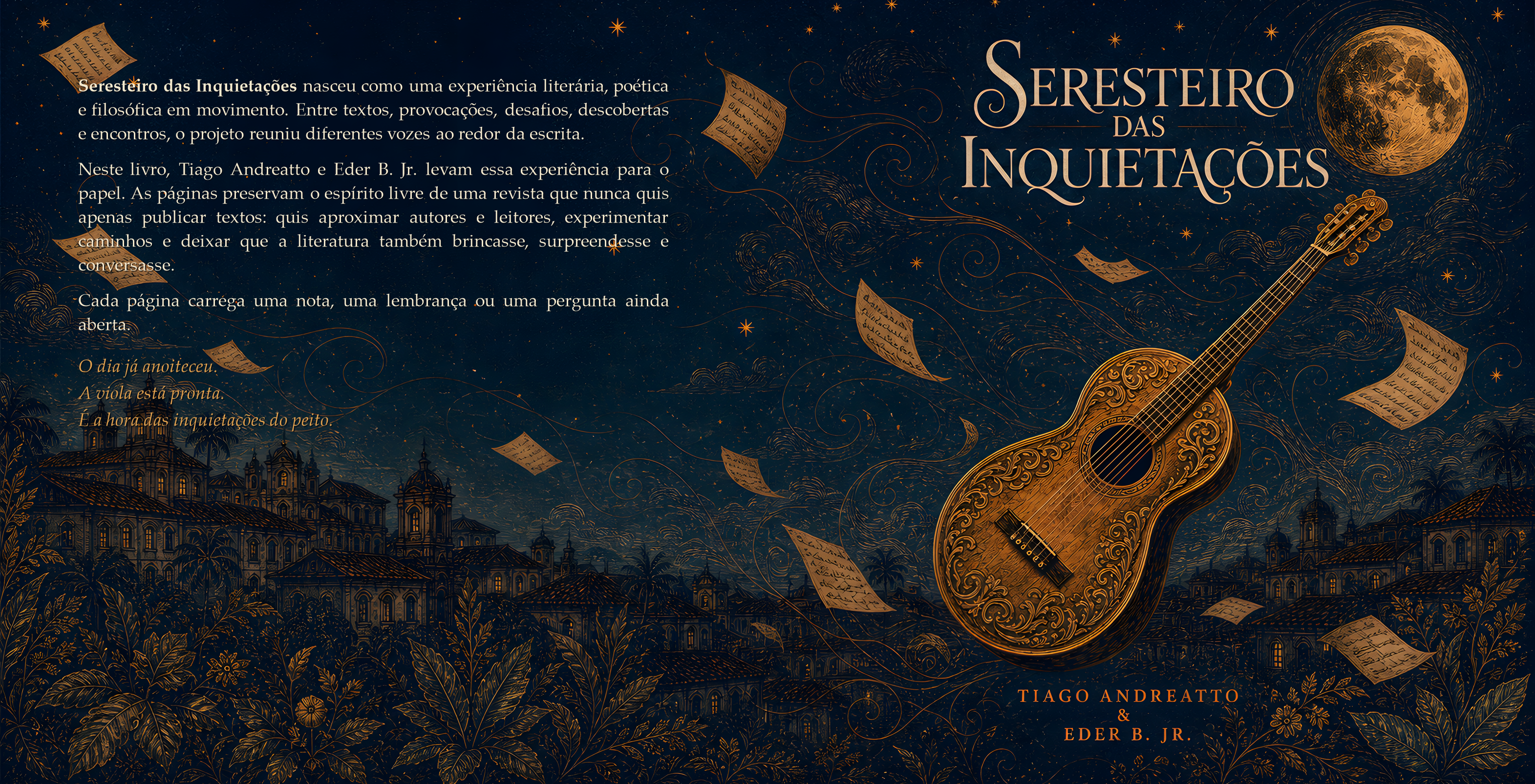 Arte aberta de Seresteiro das Inquietações
