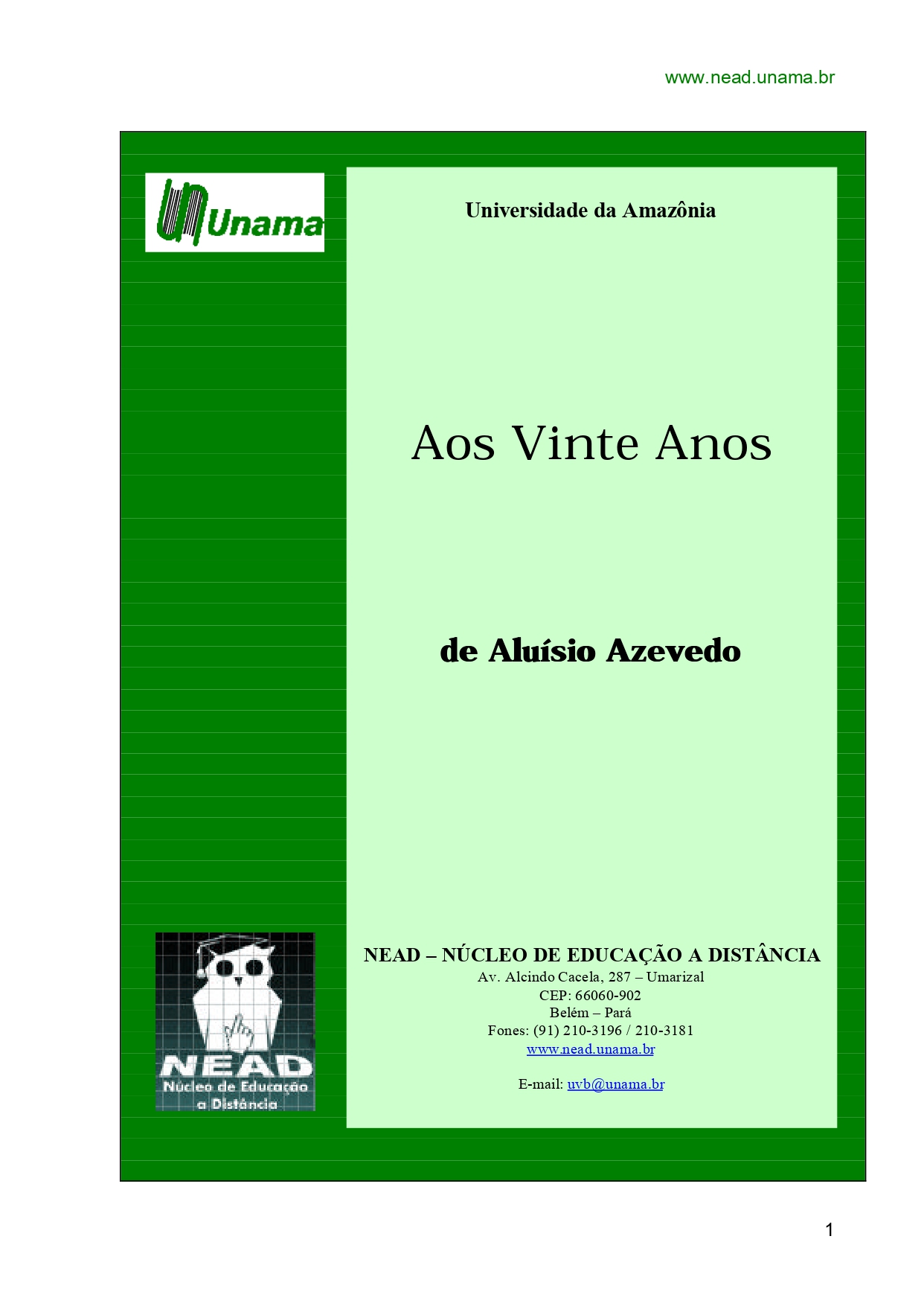 Avatar da comunidade Aos Vinte Anos
