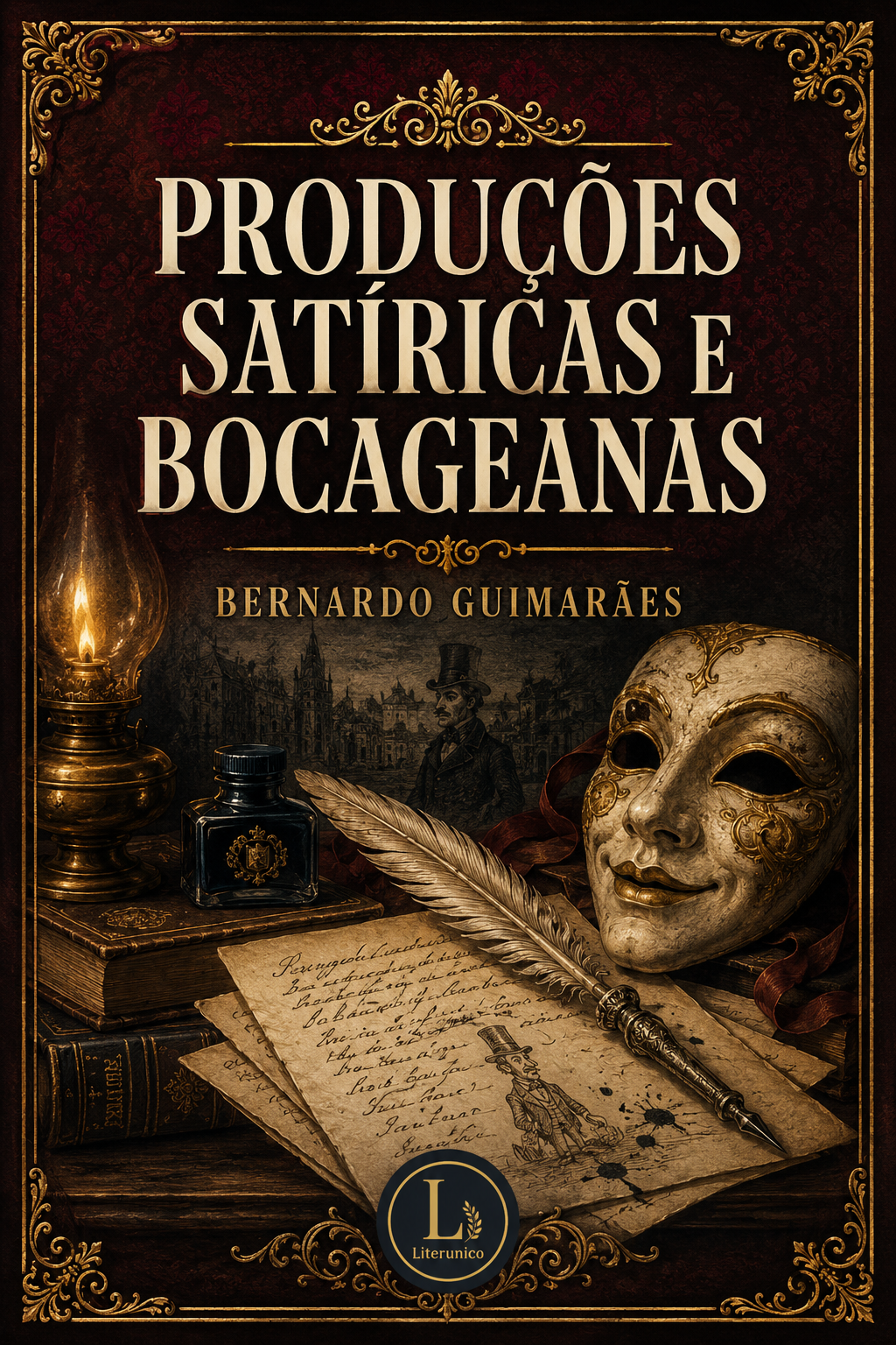 Capa de Produções Satíricas e Bocageanas