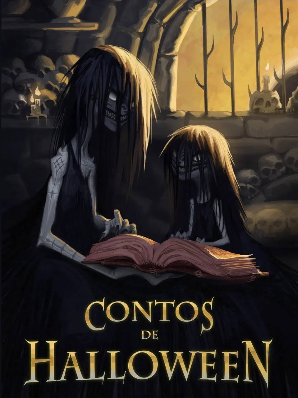 Arte aberta de Contos de Halloween
