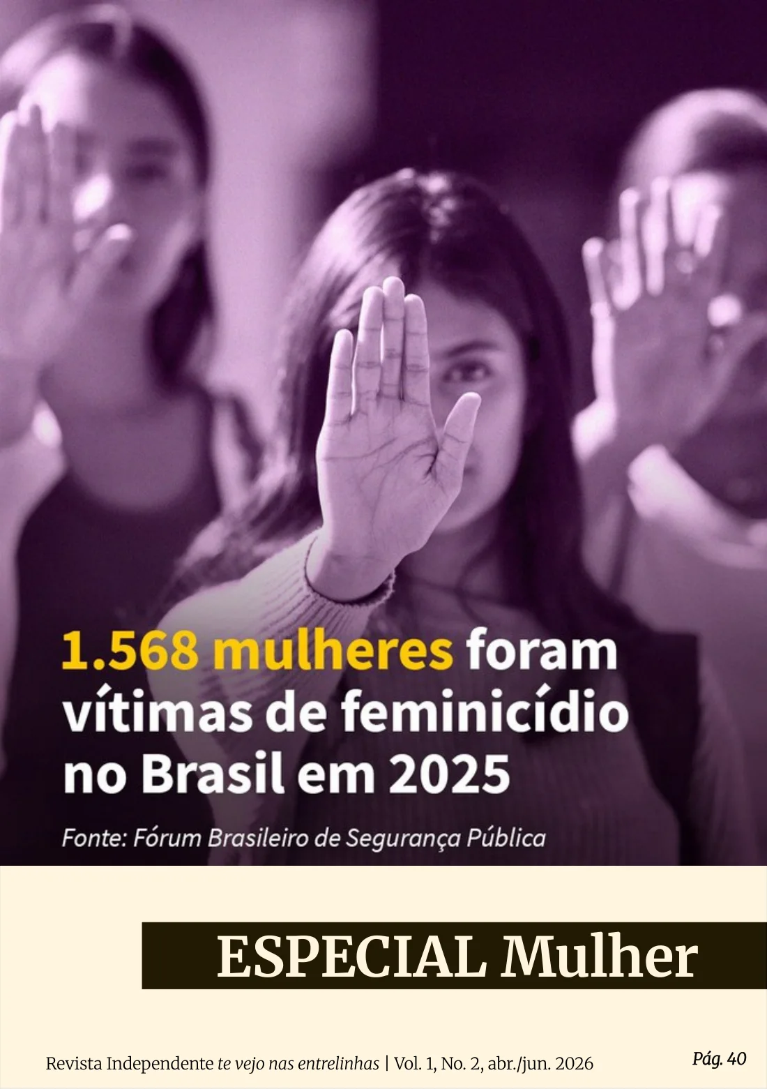 Página 40 da edição 2, com a composição original da revista