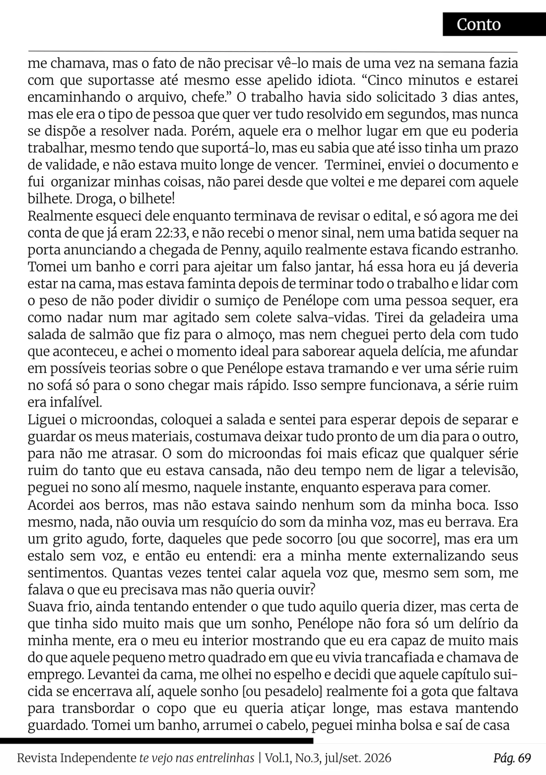 Página 69 da edição 3, com a composição original da revista