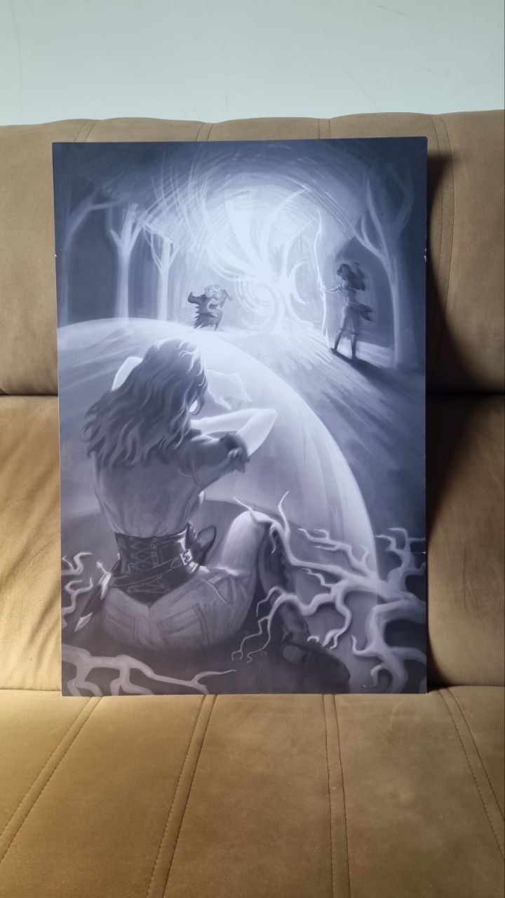 Quadro com uma cena de magia em Andenia