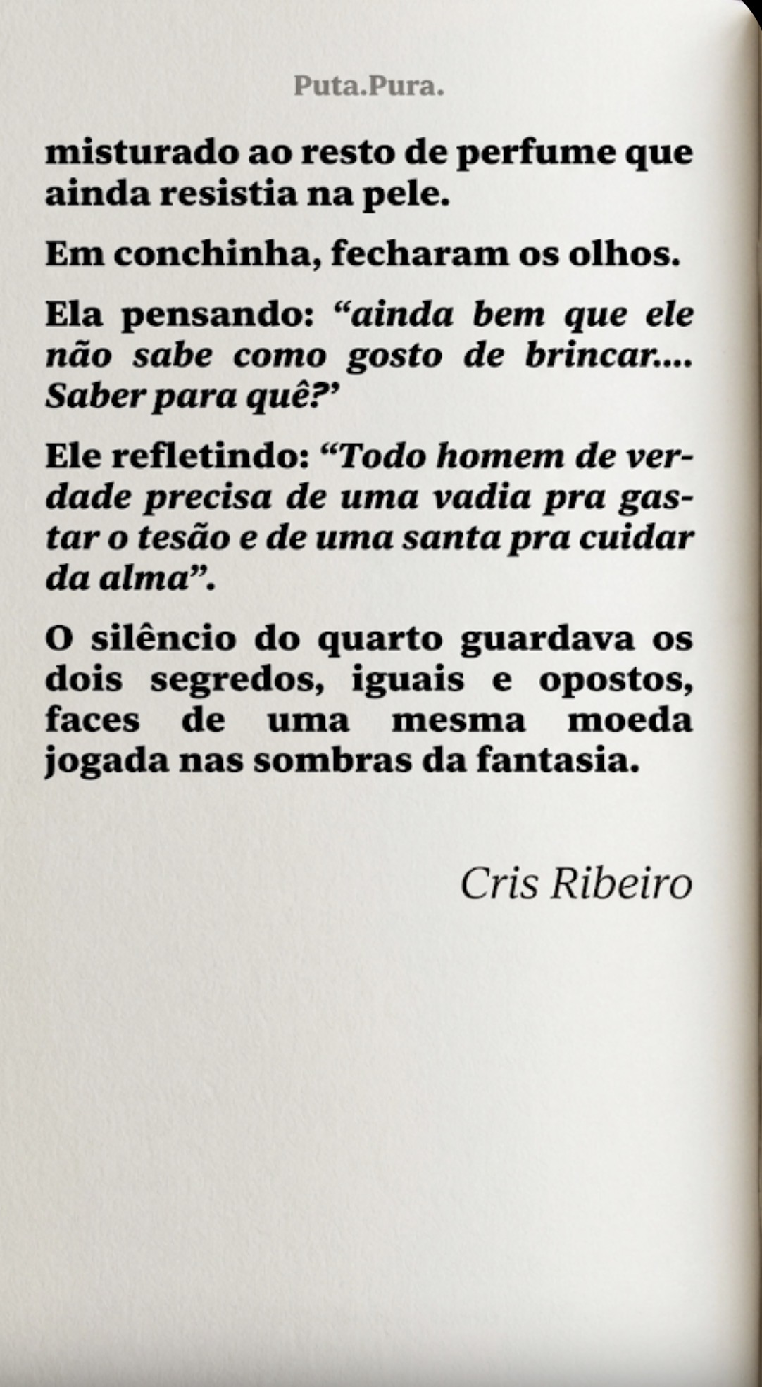 #🅢🅔🅧🅧🅧🅣🅞🅤

SEXTA-FEIRA PEDE UMA CRÔNICA 18+

Tem desejo.
Tem segredo.
Tem uma história que talvez você não devesse ler em voz alta.

PUTA. PURA.

Leia por sua conta e risco.