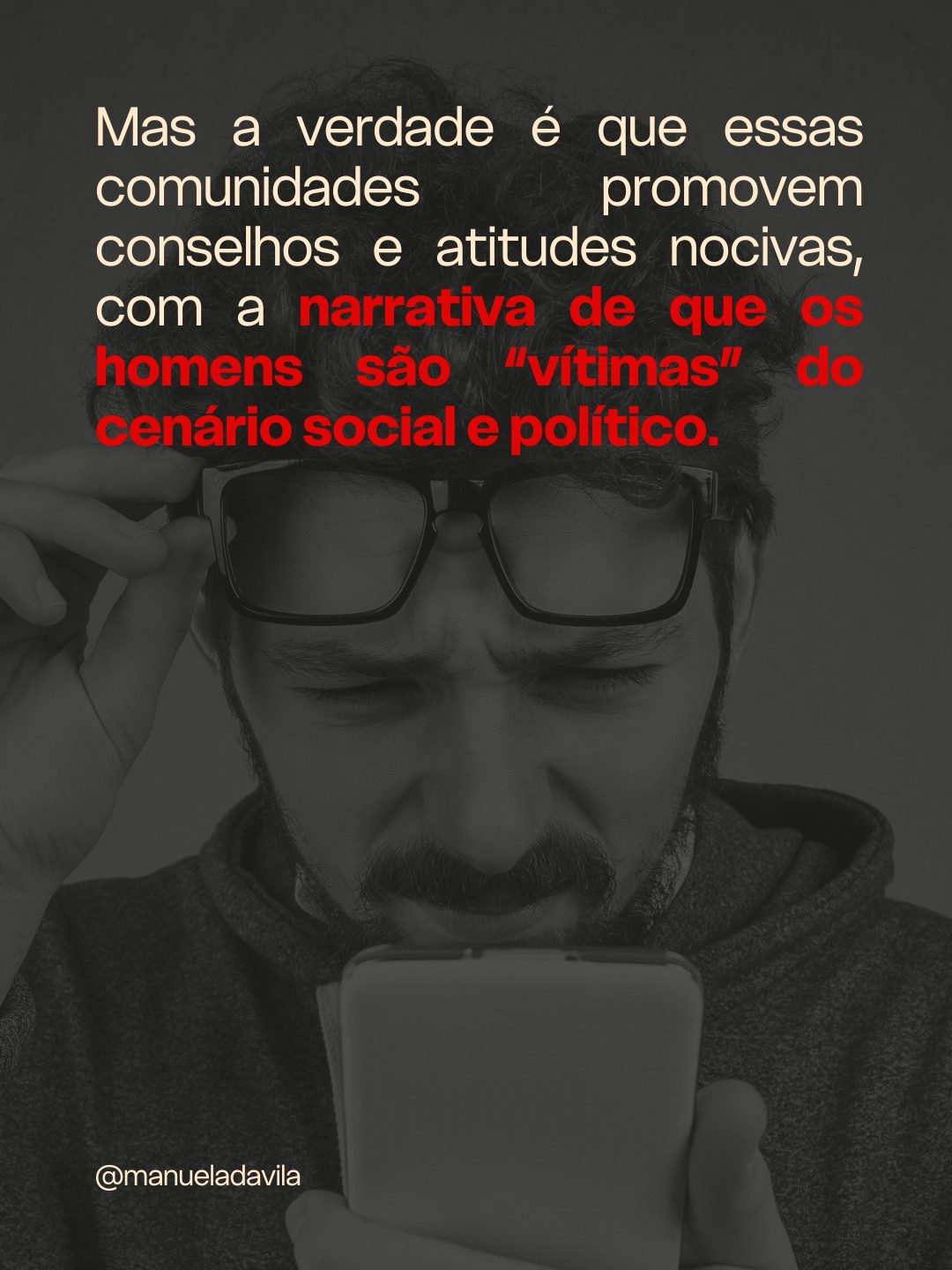 manueladavila 6 d Um dos envolvidos no estupro coletivo à menina de 17 anos em Copacabana se entregou usando uma camiseta escrito “regreat nothing”, que em português significa “não me arrependo de nada”. Você sabe o que esse código significa? Vem entender o movimento redpill e como ele coloca em risco a vida de meninas e mulheres. 980 35 163 110 2

https://www.threads.com/@literunico/post/DVrhyT8kYZ2