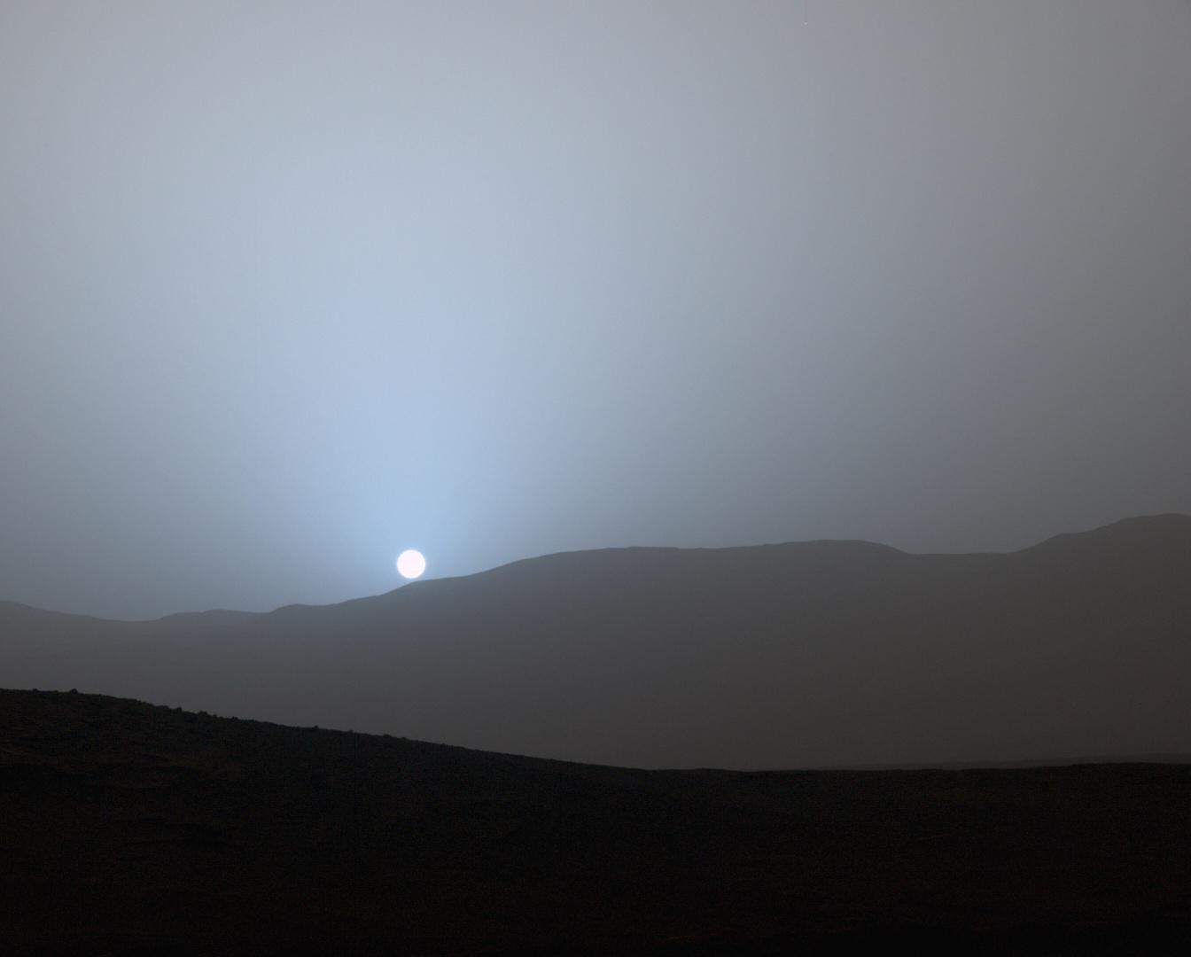 Por que o pôr do sol em Marte pode ficar azul