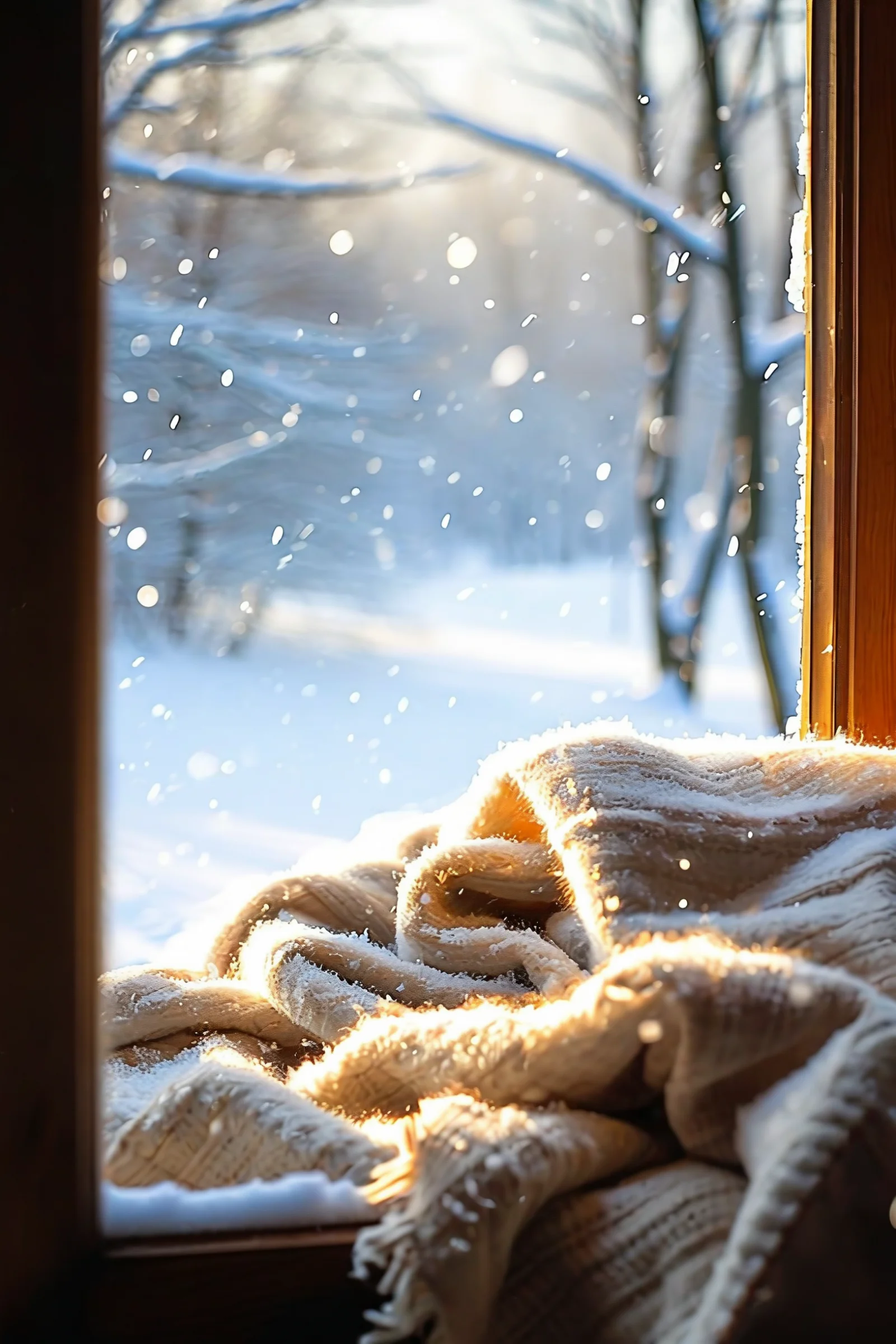 A neve pôs uma toalha calada sobre tudo