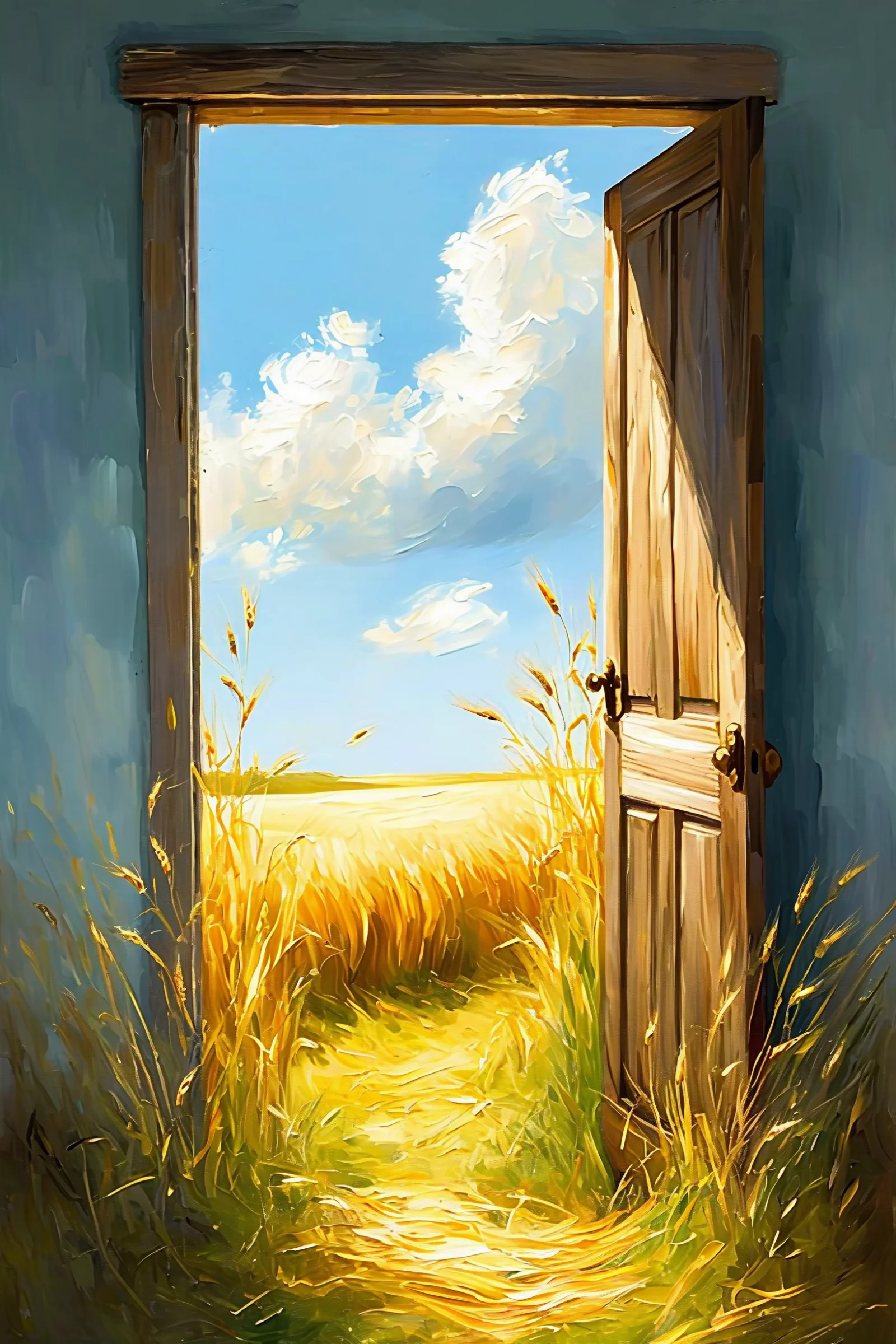 Como quem num dia de verão abre a porta de casa