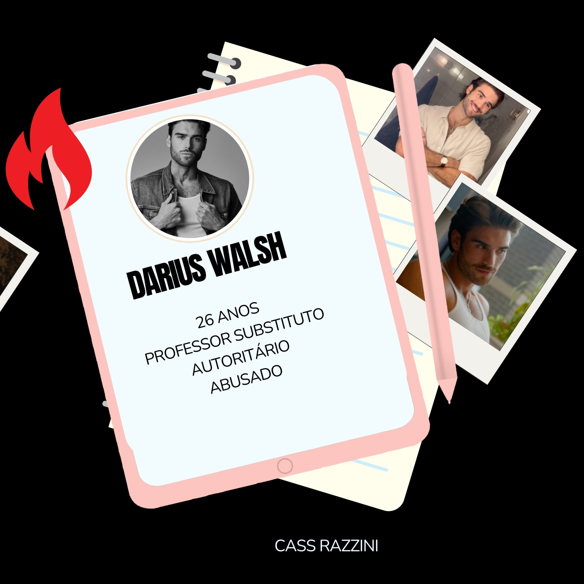 Conhece os personagens de "Sob a mesma equação", um conto de professor e aluna em uma universidade que já está disponível aqui para você ler. 😘