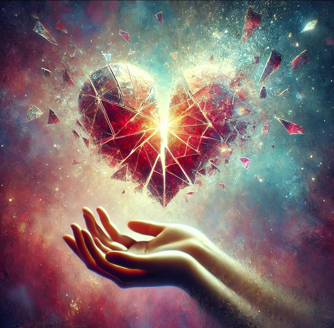 Fiz meu coração
em pedaços

na tentativa de
sentir-me pleno.

Vivi intensa
a tristeza
de cada caco.

Fiz meu coração
em pedaços

na tentativa de
amar melhor.

Vivi imensa
a desilusão
de cada pranto.

Fiz meu coração
em pedaços.

Doei-me em todos eles.

Doeram-me de volta.

Até os juntar
novamente,

nos moldes que
teu coração me mostrou.

Meu coração agora
é holograma:

Todos são inteiros,
e cada um é teu.

Alberto Busquets.

#Desafio 013