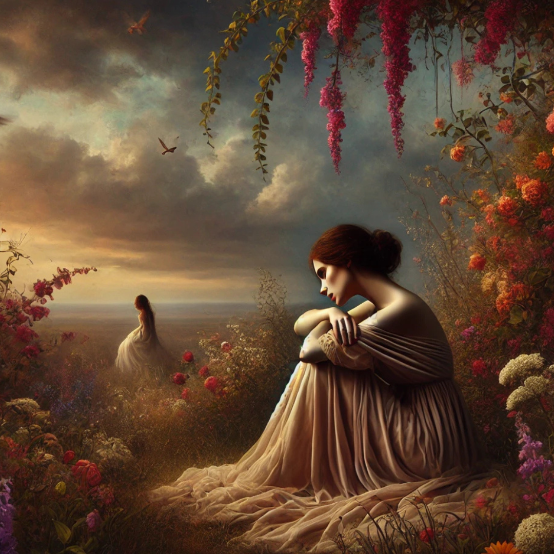 Tarde quente, abafada
E eu aqui imersa
Em meu sonho primaveril

A aguardar a chuva
Como quem procura
Um oásis em meio ao deserto

Se pelo menos eu tivesse
Você aqui por perto

Minha vida em cores
Se converteria
E meu deserto enfim
Flores(seria)

Jusley Naiane