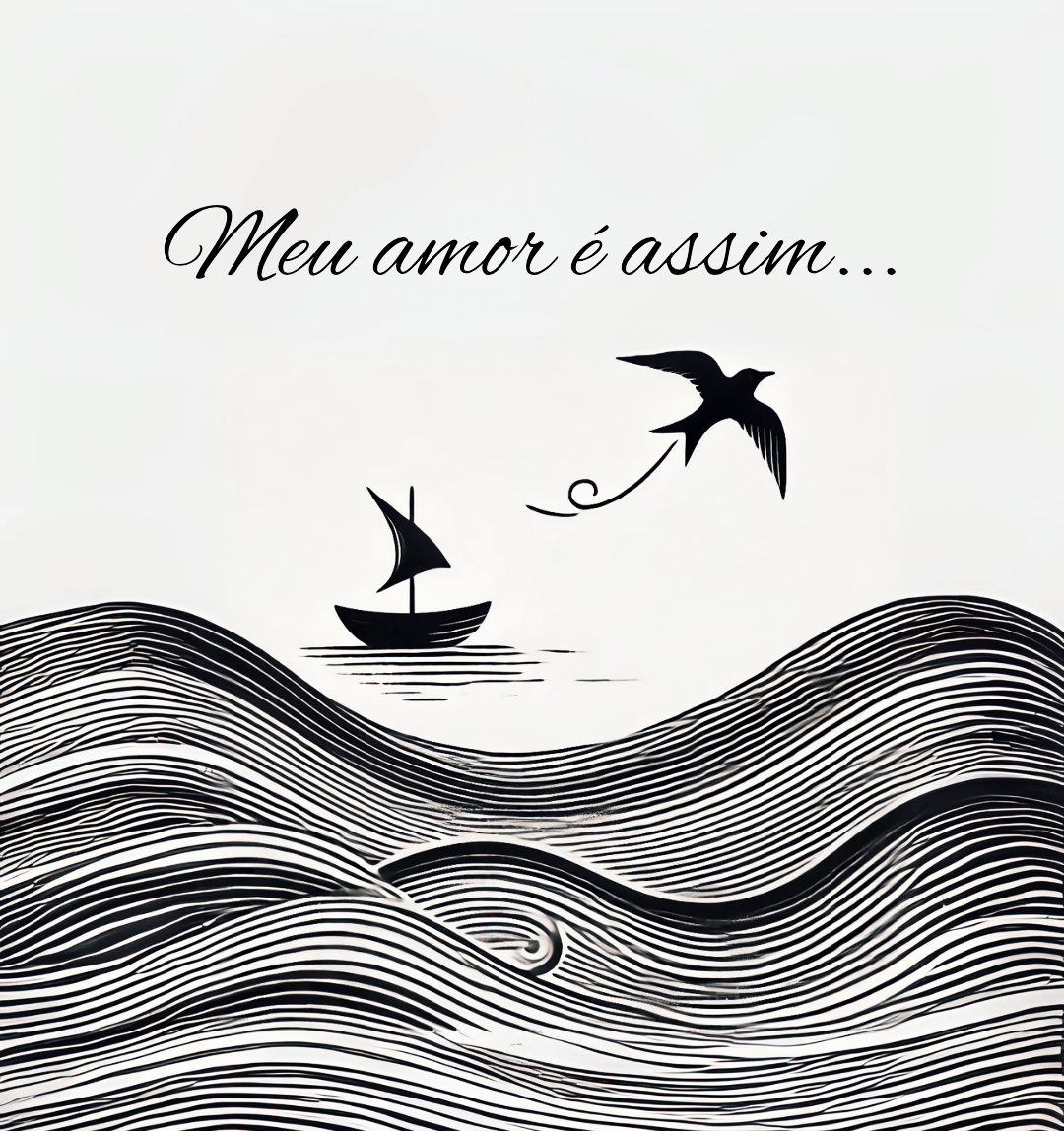 Meu amor
é assim

Passarinho que 
caiu do ninho

Um peixinho
só, no oceano

Um barquinho 
e eu, remando

Para alcançar 
você, sigo
Sonhando.

Jusley Naiane
#desafio 46/365