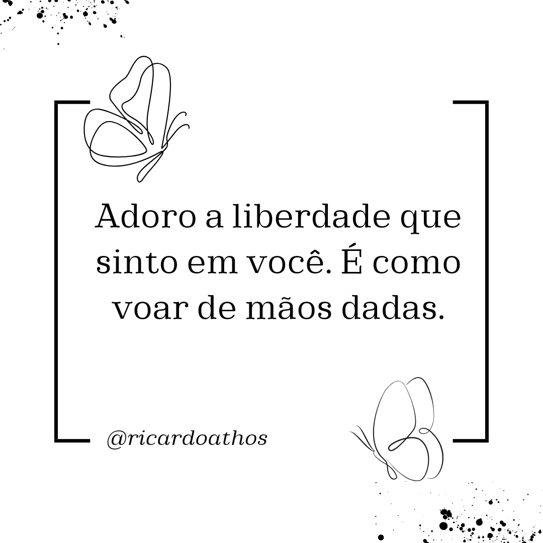 Confiança, respeito e liberdade para ser quem somos.

Ricardo Athos