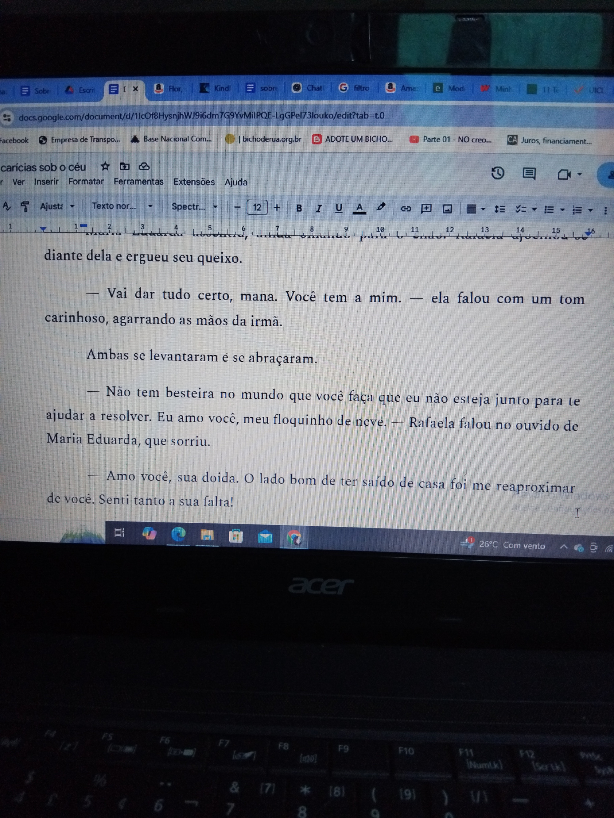 Trechinho do capítulo 15 de "Carícias sob o céu", em breve publicado aqui!