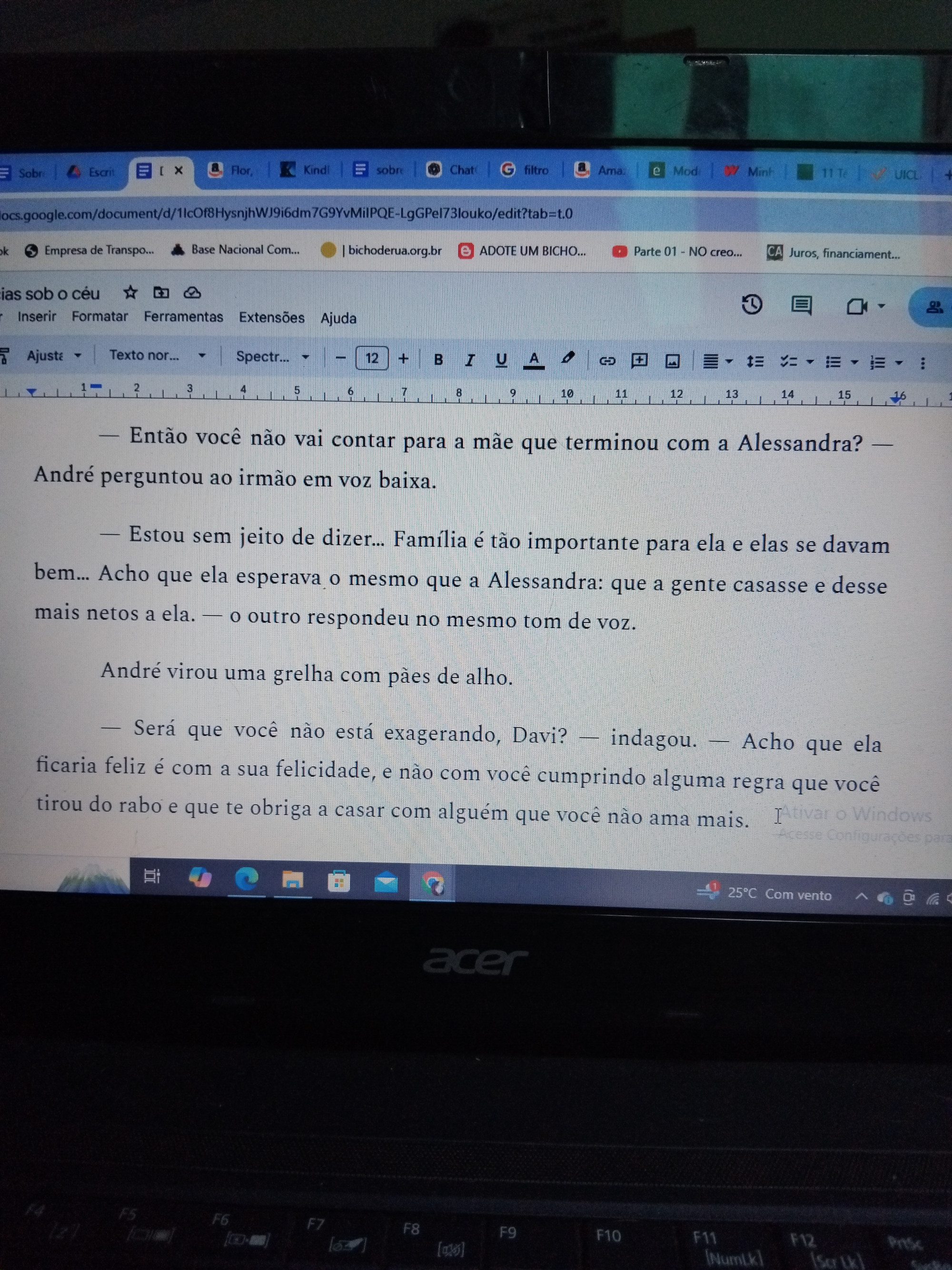 Trechinho do capítulo 16 de "Carícias sob o céu", em breve publicado aqui!