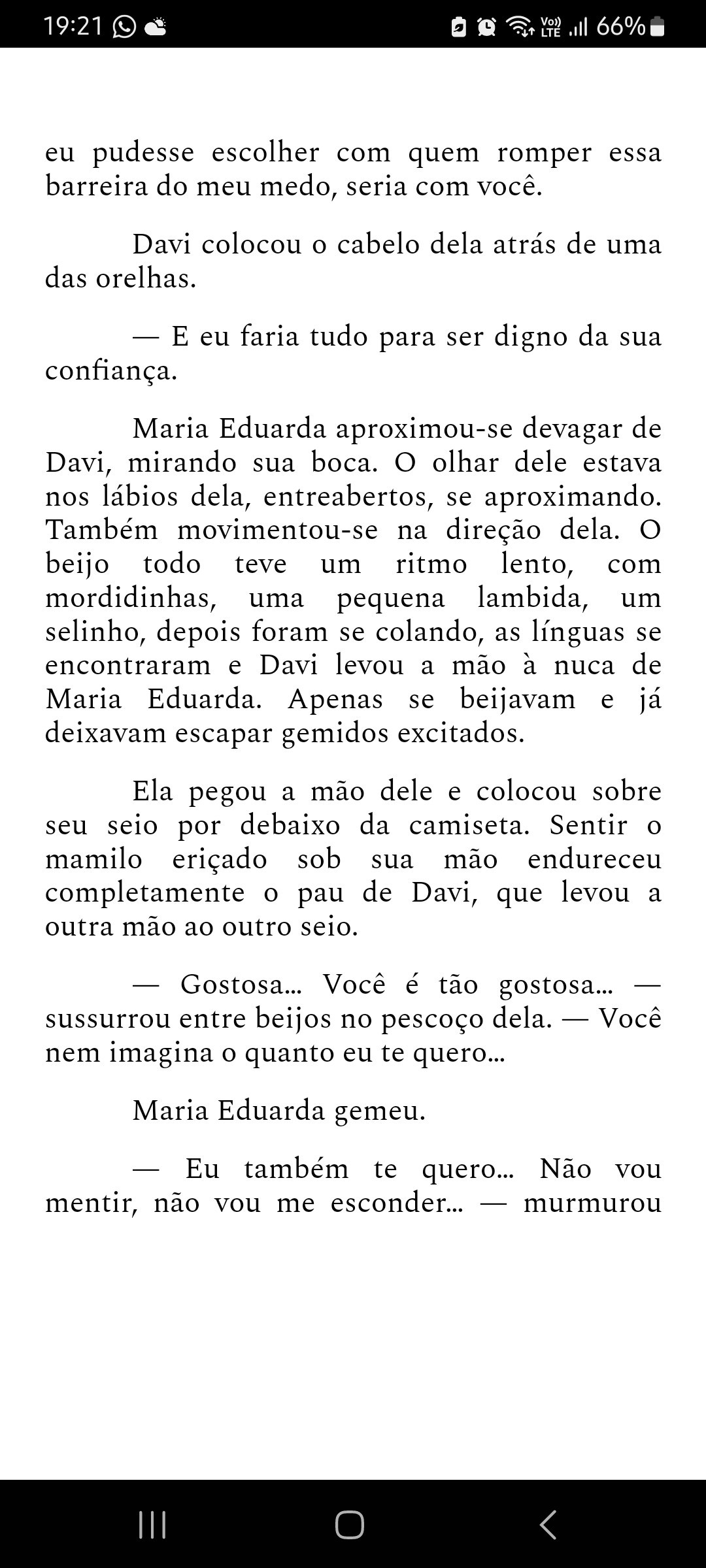 #sexxxtou
#+18

Capítulos 17 e 18 de "Carícias sob o céu" tem cenas quentes 🥵
Ótima pedida para uma sexta!
 🔥🔥🔥