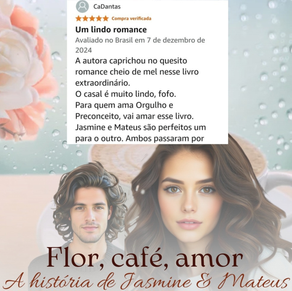 O livro 2 de Sobre Outros Corações é protagonizado por Jasmine e Mateus, um casal jovem e romântico (mas que  não deixa os hots de lado). Ele é irmão de Patrícia. Ambos tiveram seus traumas, que colidem com a realidade atual e atrapalham os sentimentos que têm um pelo outro. Ela, uma patricinha distraída e gentil. Ele, um rapaz trabalhador e muito teimoso. Os dois precisam vencer suas diferenças, obstáculos internos e externos para viver esse amor. Alerta de pets fofos 🐱💝🐶!

https://a.co/d/5OgbnNr

https://www.literunico.com.br/shop/product/11/flor-cafe-amor-a-historia-de-jasmine-mateus?ref=19

+🔞