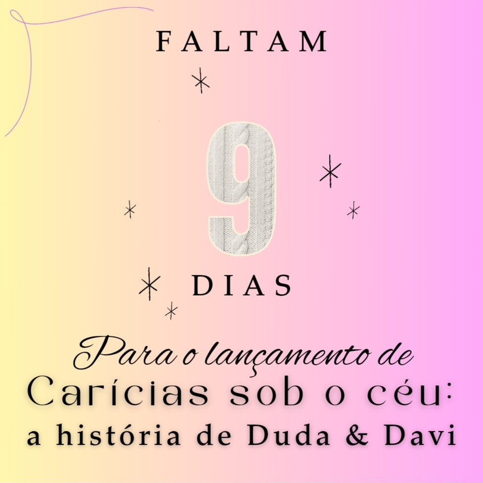 Faltam 9 dias para a versão final de "Carícias sob o céu: a história de Duda & Davi"!

Mas os primeiros capítulos estão aqui no Literunico (1 ao 10 grátis). De 11 a 28 por um precinho amigo. 

Dê aquela espiada para ver se esse amor mexe com você! 

https://www.literunico.com.br/fksilvain/post/18

+🔞

#Duda&Davi