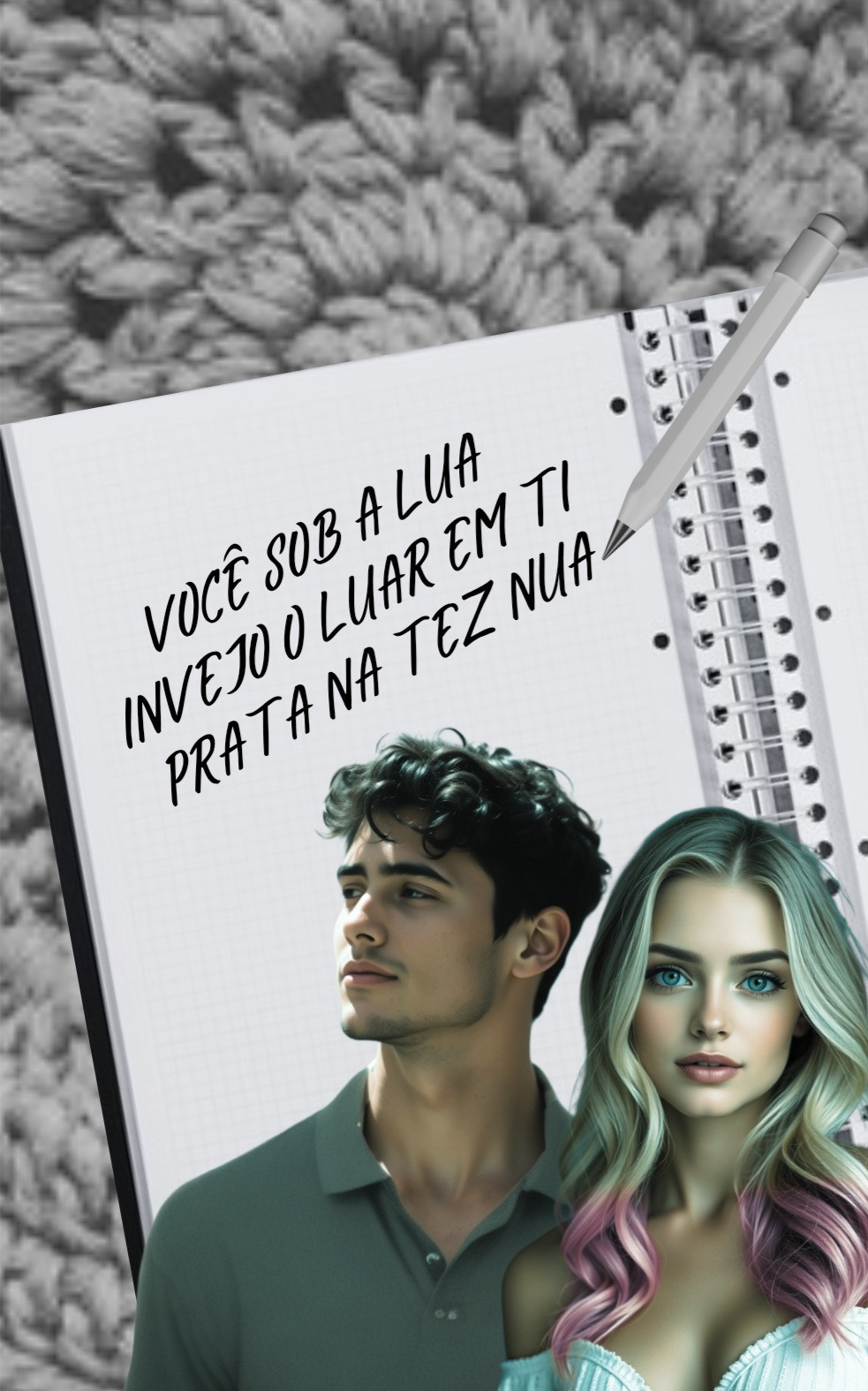 Davi gosta de escrever haicais e sonetos. Esse haicai ele escreveu para Duda 🩶

Não sabe se quer ler esse romance, mas queria experimentar? Os primeiros 10 capítulos estão grátis aqui na plataforma. Os restantes podem ser adquiridos em pacotes de 3, totalizando R$ 7,00, ou o e-book completo pode ser comprado na loja ou na postagem pelo mesmo valor. 😉