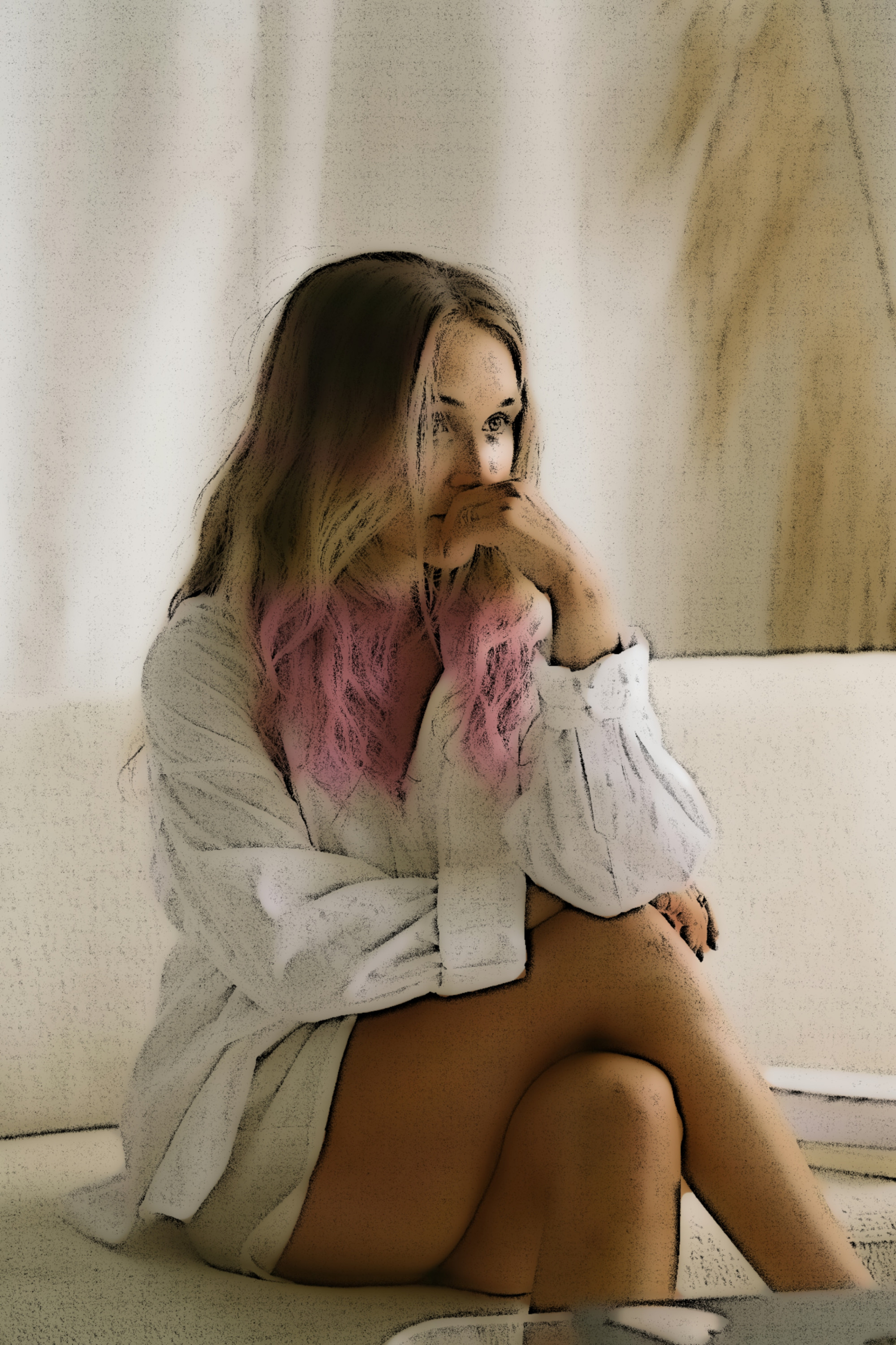 "Davi desceu novamente e se colocou entre as coxas dela, beijando, lambendo, chupando, dando atenção aos lábios e, por fim, ao clitóris. Maria Eduarda continuou com as mãos onde estava e puxou de leve a cabeça dele contra seu corpo quando atingiu o êxtase, fechando os olhos e gemendo. 
— Eu poderia morar aqui no meio das suas pernas, só te satisfazendo… — Davi sussurrou logo que saiu de onde estava, ainda ajoelhado no chão. 
Maria Eduarda recostou-se sobre os antebraços, soerguendo-se. 
— Não… Digo, sim. Poderia morar no meio das minhas pernas, mas poderia me foder entre uma chupada e outra. — provocou ela. 
— Isso é um pedido? — ele perguntou enquanto se punha de pé. 
— Uma sugestão, um pedido, uma ordem… — ela respondeu fazendo um biquinho de desafio e erguendo uma sobrancelha."

"Carícias sob o céu: a história de Duda & Davi"

#sexxxtou