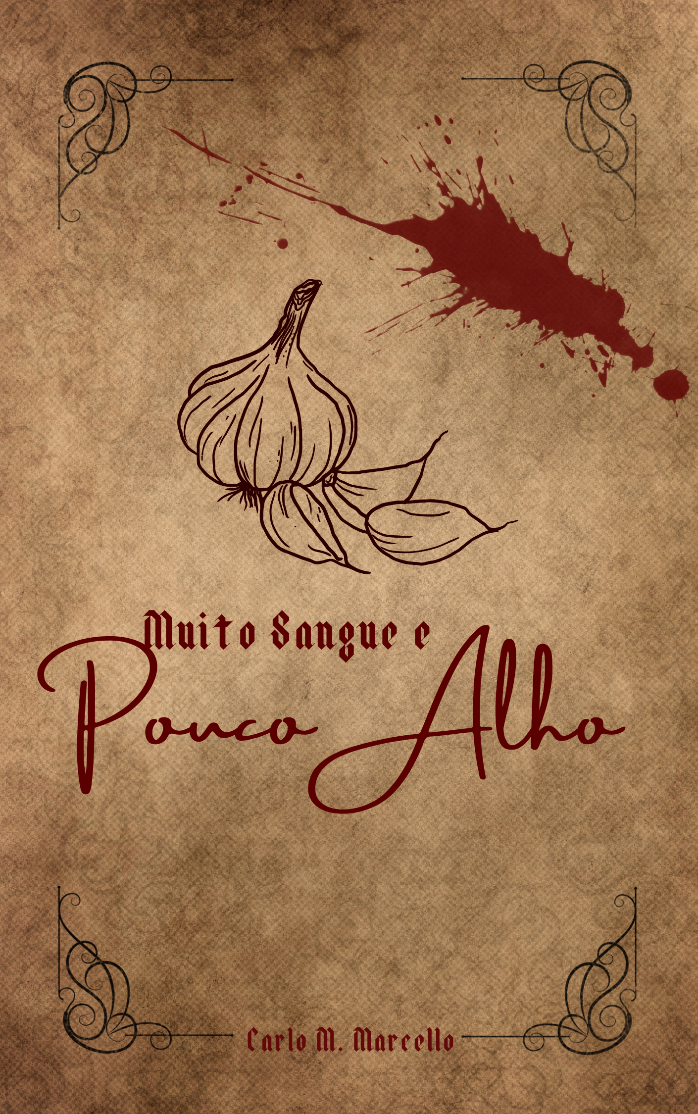 #Desafio dos 365 dias, dia 32:

A história que, até agora era chamada apenas de "Valmiro, o vampiro" recebeu um novo nome:

Muito sangue e pouco alho

(Embora ainda exista uma parte de mim que quer usar "O Vampiro da linha vermelha" como título)

Nós próximos dias vocês vão conhecer os personagens principais da história. E até o final da semana postarei o primeiro capítulo.

E aí, gostou do título?