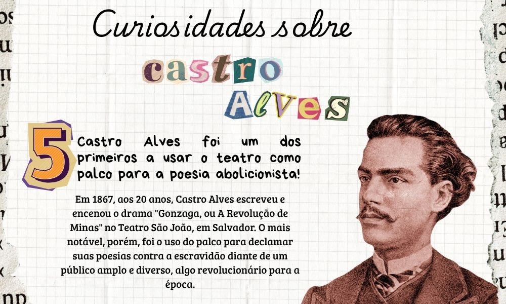 O perfil @classicos finalizou hoje a divulgação das obras em domínio público do grande poeta Castro Alves.

Finalizamos essa homenagem com mais uma curiosidade sobre o autor: